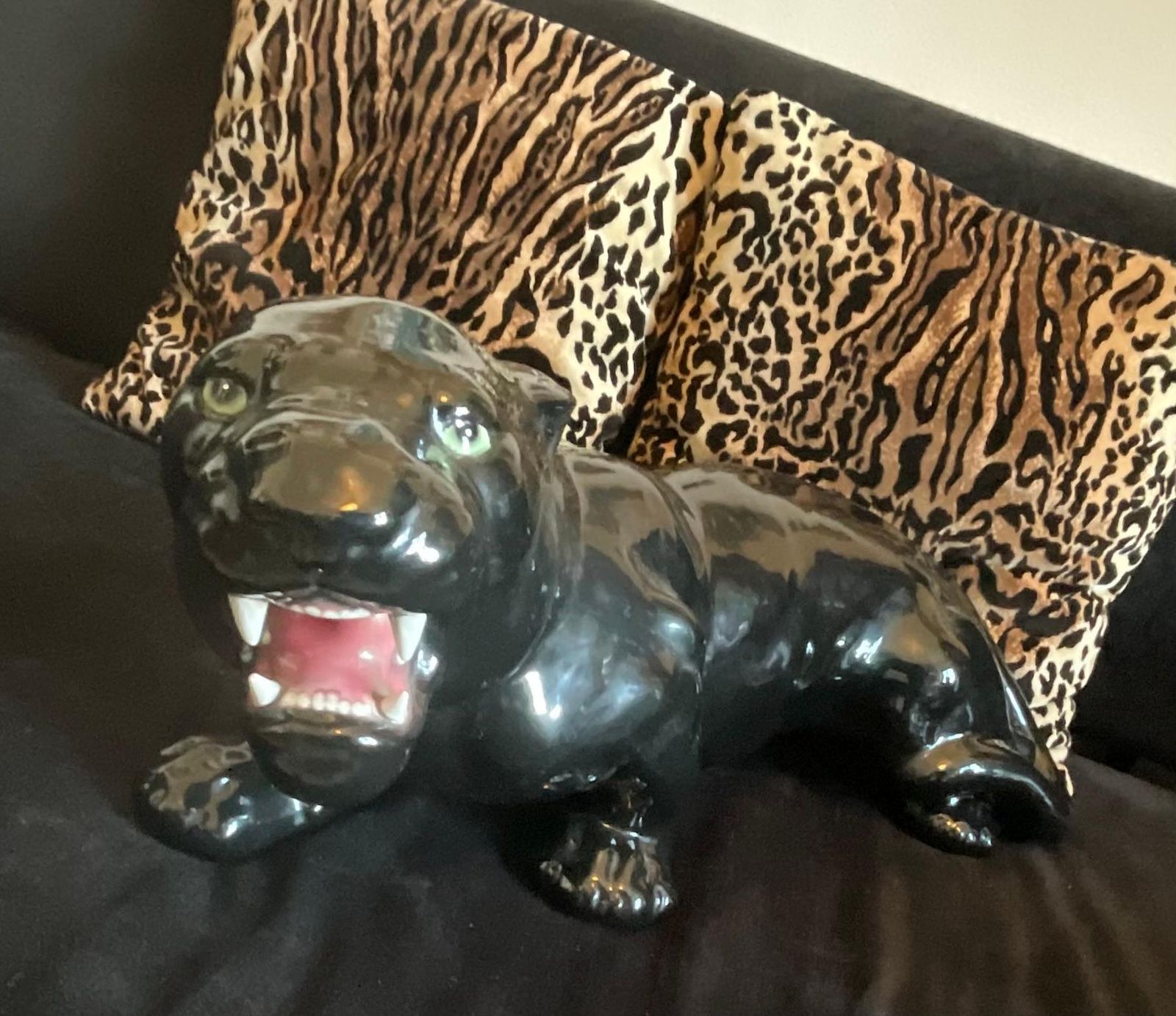 photo for sale Ceramic Bassano   Black Panther   Made In Italy 1960