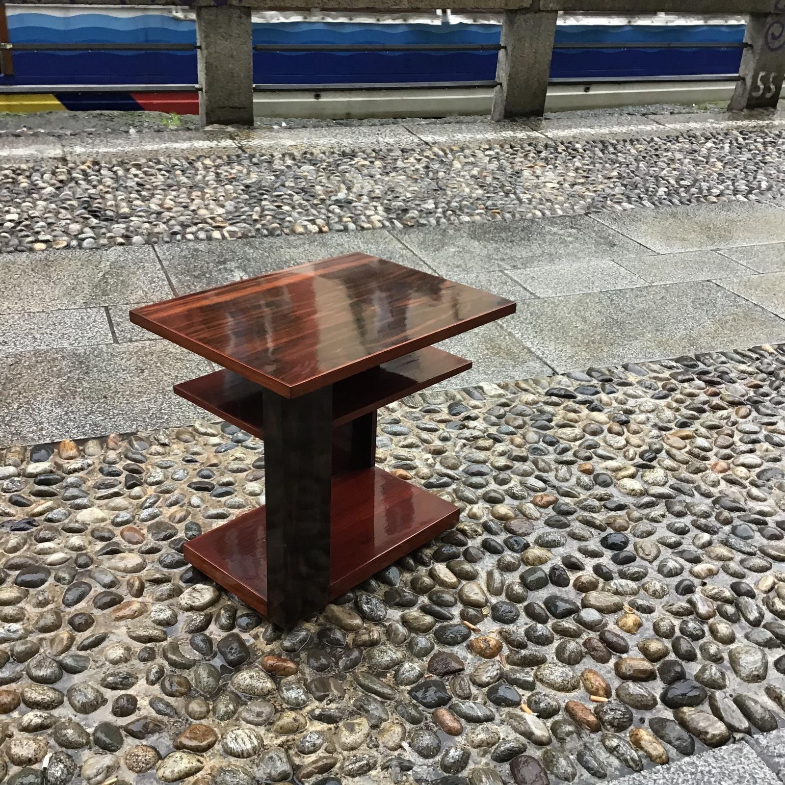 Pierre Chareau   Etagere/Coffee Table Style  Wood Rosewood 1950 France photo vinterior