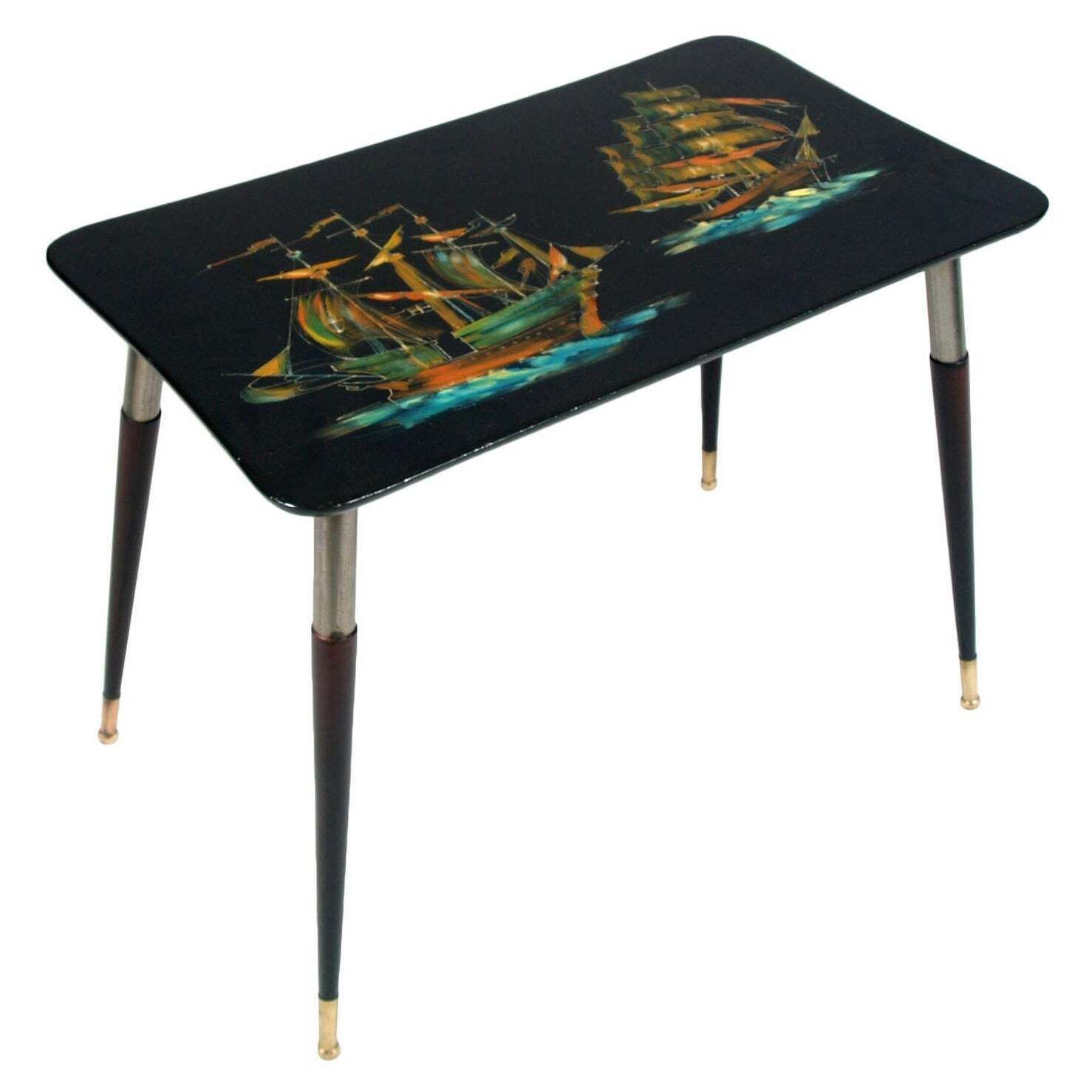 Mid Century Coffee Table By Decalage Art Group, Manufacturer Cumino & C, Turin