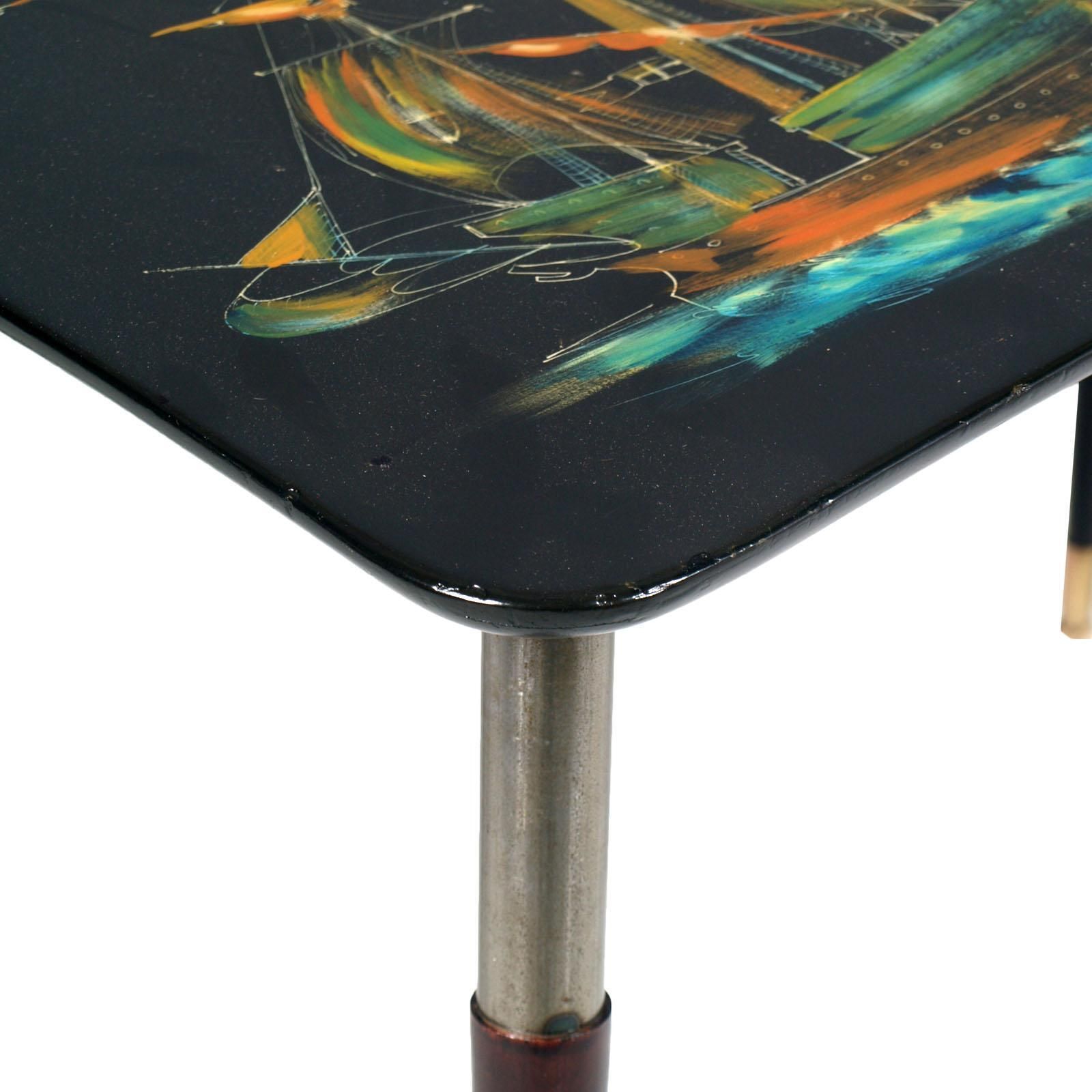Mid Century Coffee Table By Decalage Art Group, Manufacturer Cumino & C, Turin photo Furniture