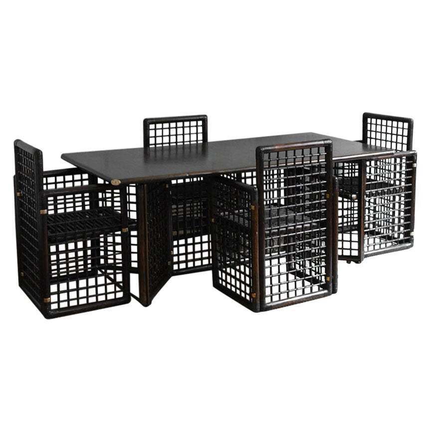 Afra And Tobia Scarpa Dining Set, “Brasilian I” Series, Produced By B&B Italia