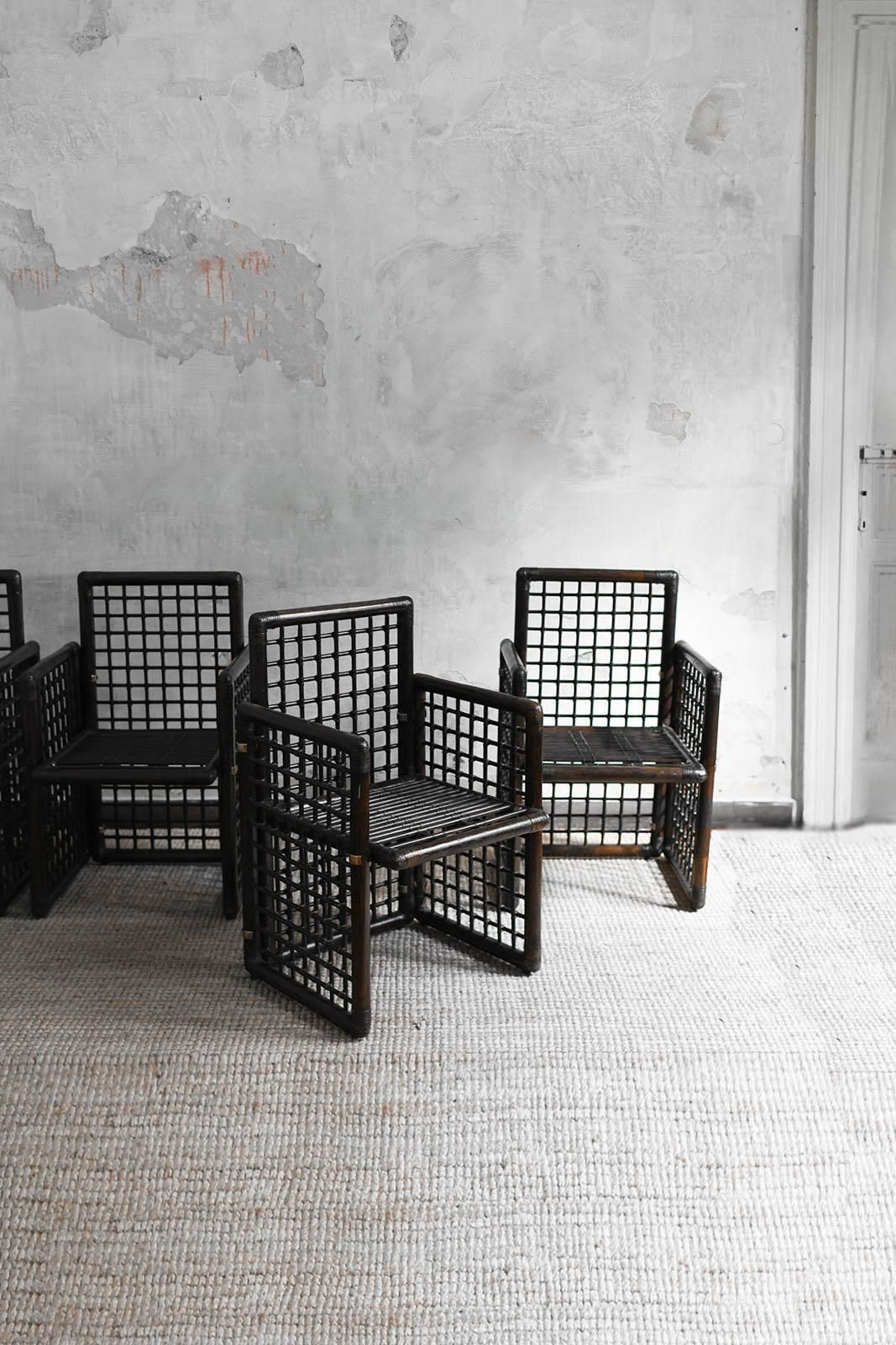Afra And Tobia Scarpa Dining Set, “Brasilian I” Series, Produced By B&B Italia photo for sale