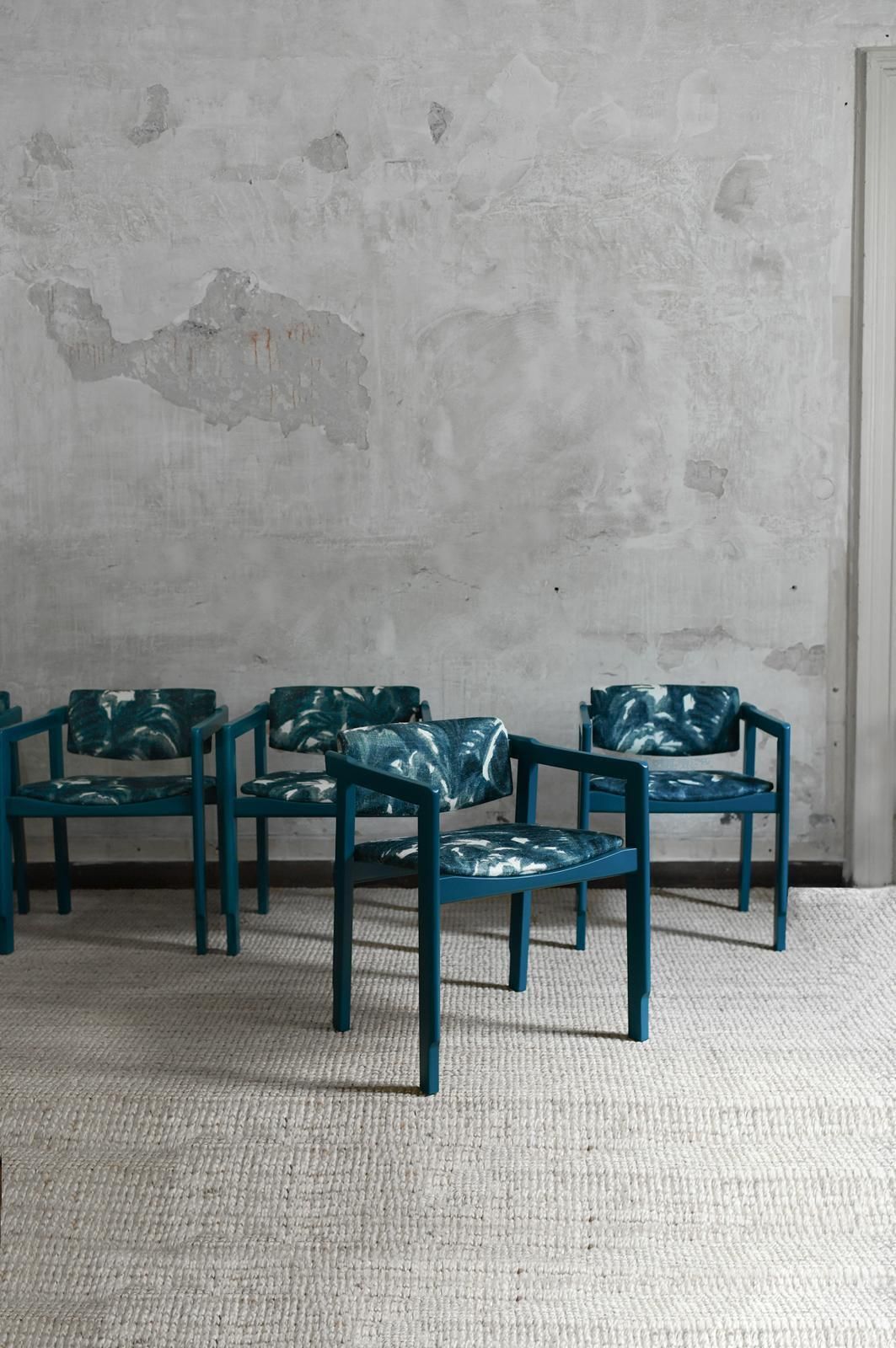 Set Of Six 1960s Lacquered Wood Chairs photo furniture