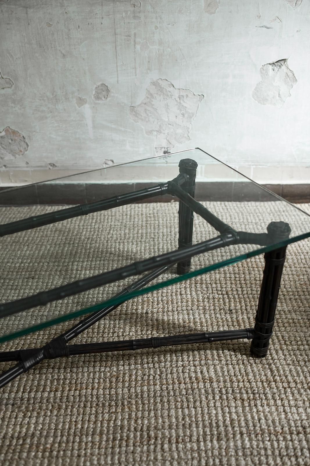 Bamboo Coffee Table – Elinor & John Mcguire San Francisco 1970 photo for sale