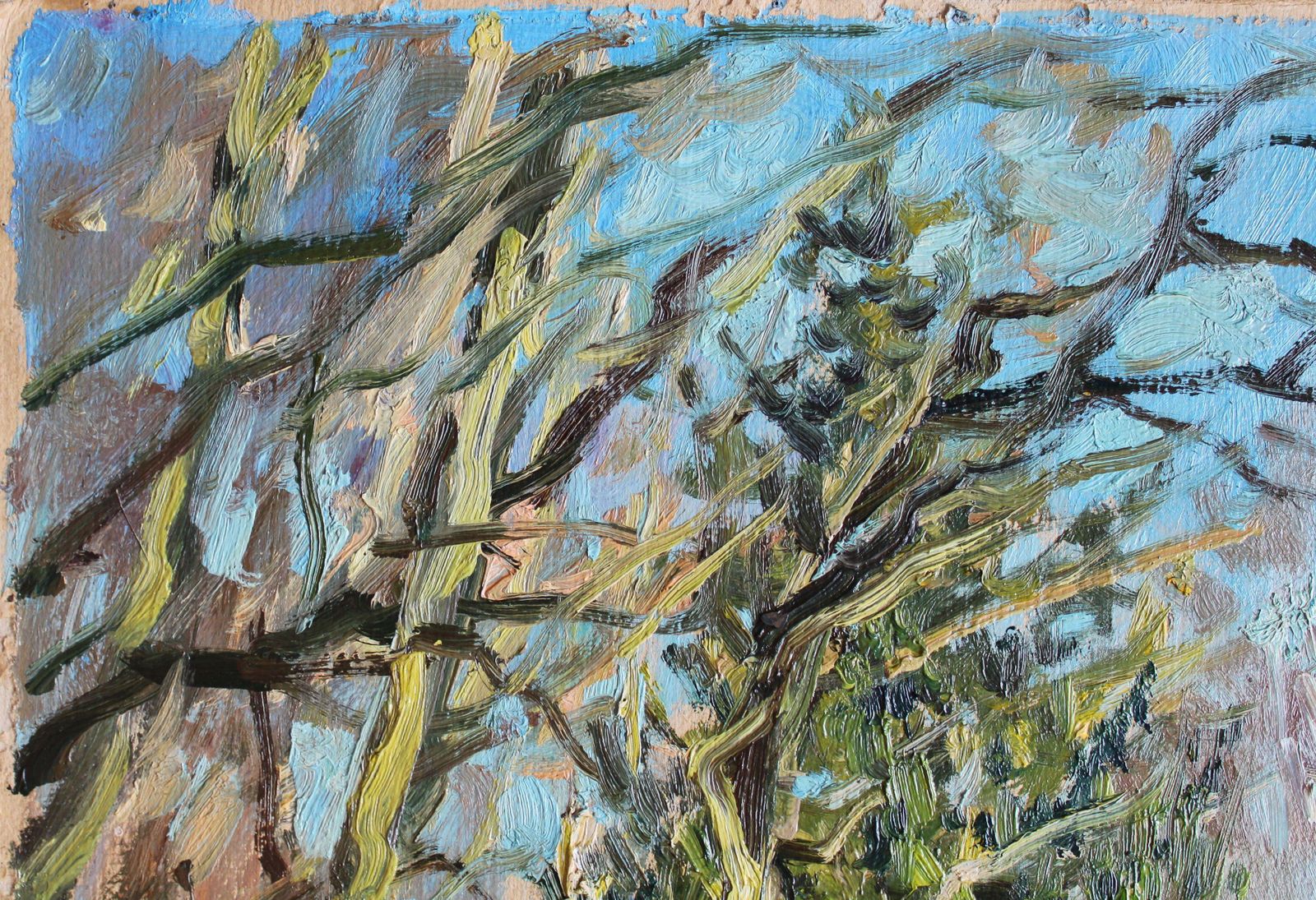 Edgars Vintersspring. 1991. Cardboard, Oil, 94.5x70 Cm1991 photo buy