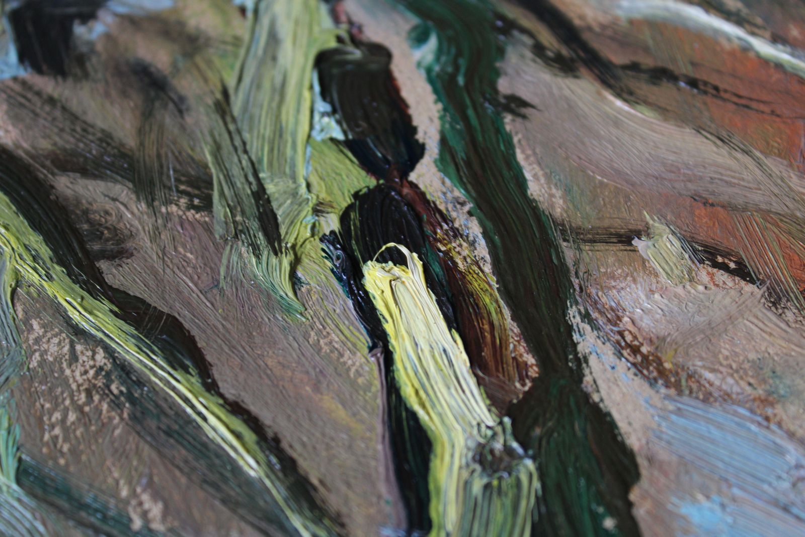 Art Edgars Vintersspring. 1991. Cardboard, Oil, 94.5x70 Cm1991 photo