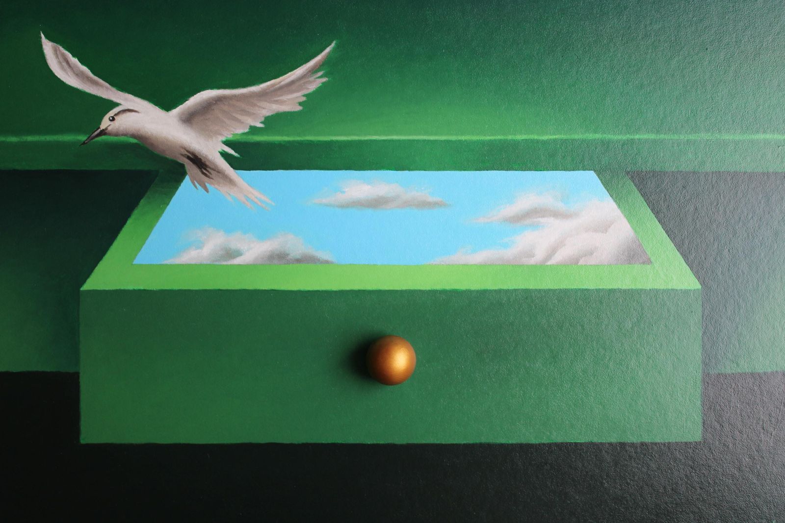 Juris Dimitersdrawer Of Illusions. 2025 Cardboard, Canvas, Oil, 50x70 Cm 2025 photo 1538.0