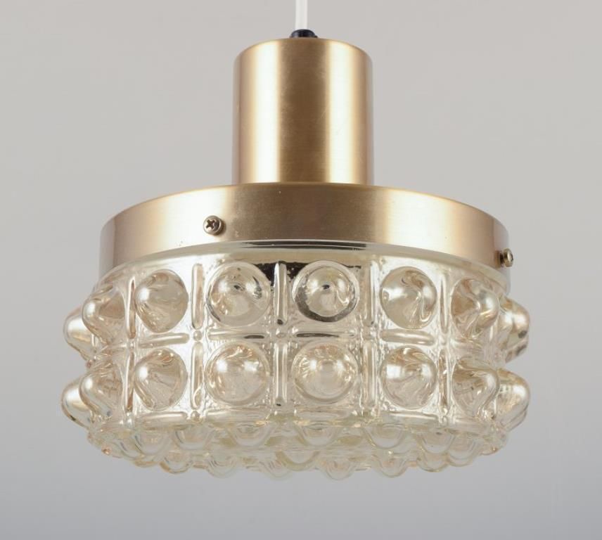 Helena Tynell, Finnish Glass Artist, For Limburg. Designer Ceiling Lamp, 1970s photo Lighting