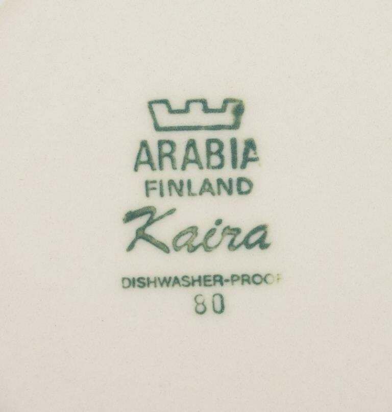 Anja Jaatinen Winquist For Arabia.  Six "Kaira" Coffee Cups With Saucers. photo 309.0
