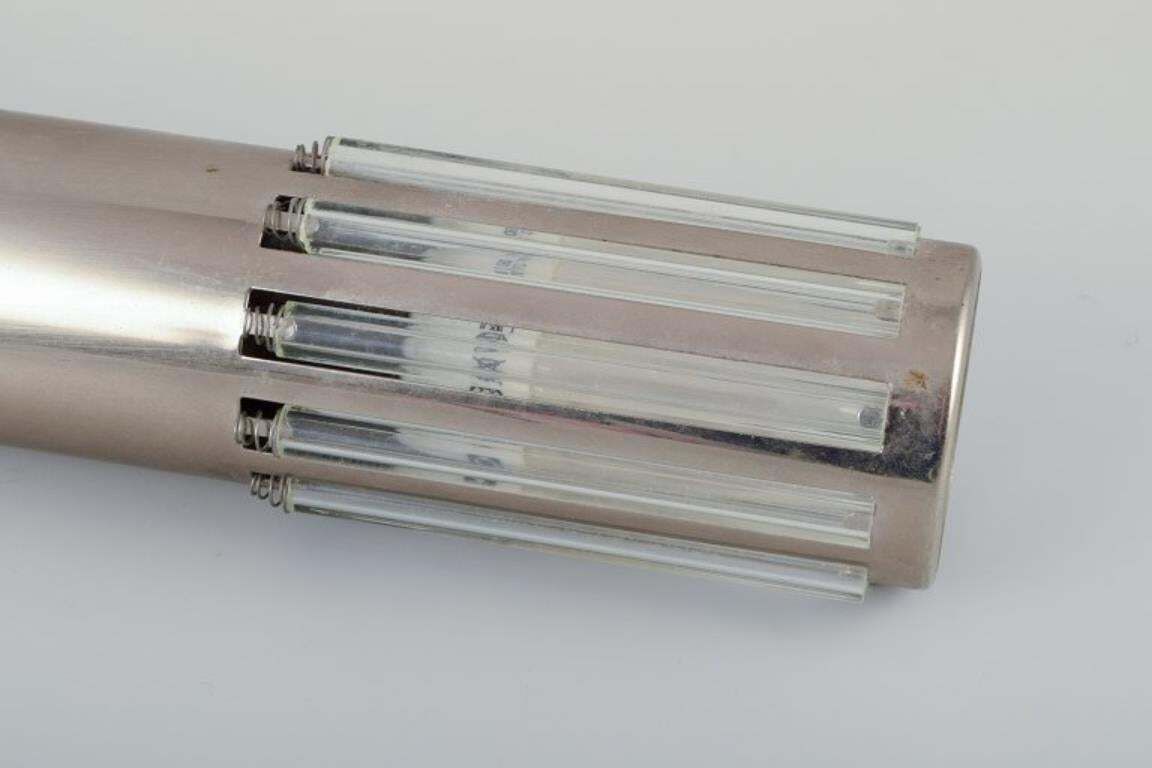 Schmahl & Schulz, Germany. Ceiling Pendant In Stainless Steel And Acrylic Glass. photo Lighting