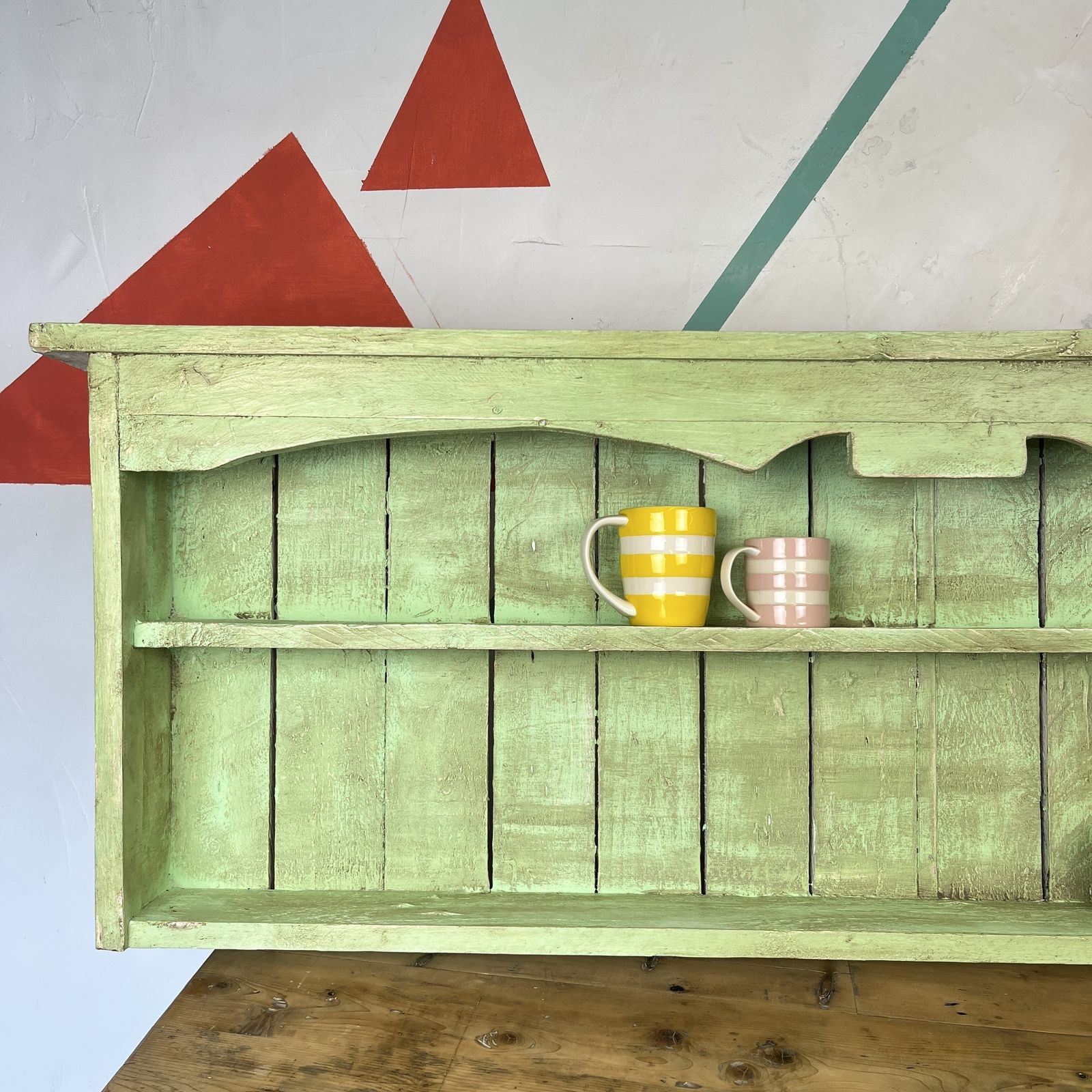 Green Rustic Pine Kitchen Wall Cupboard photo Furniture