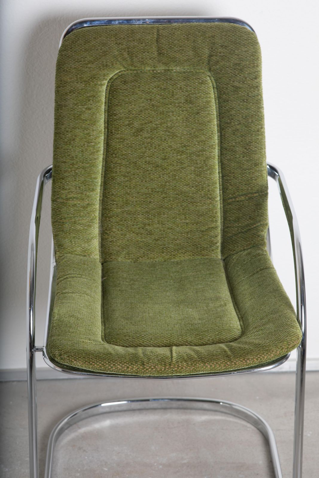 Green Velvet Chairs Attributed To Willy Rizzo photo furniture