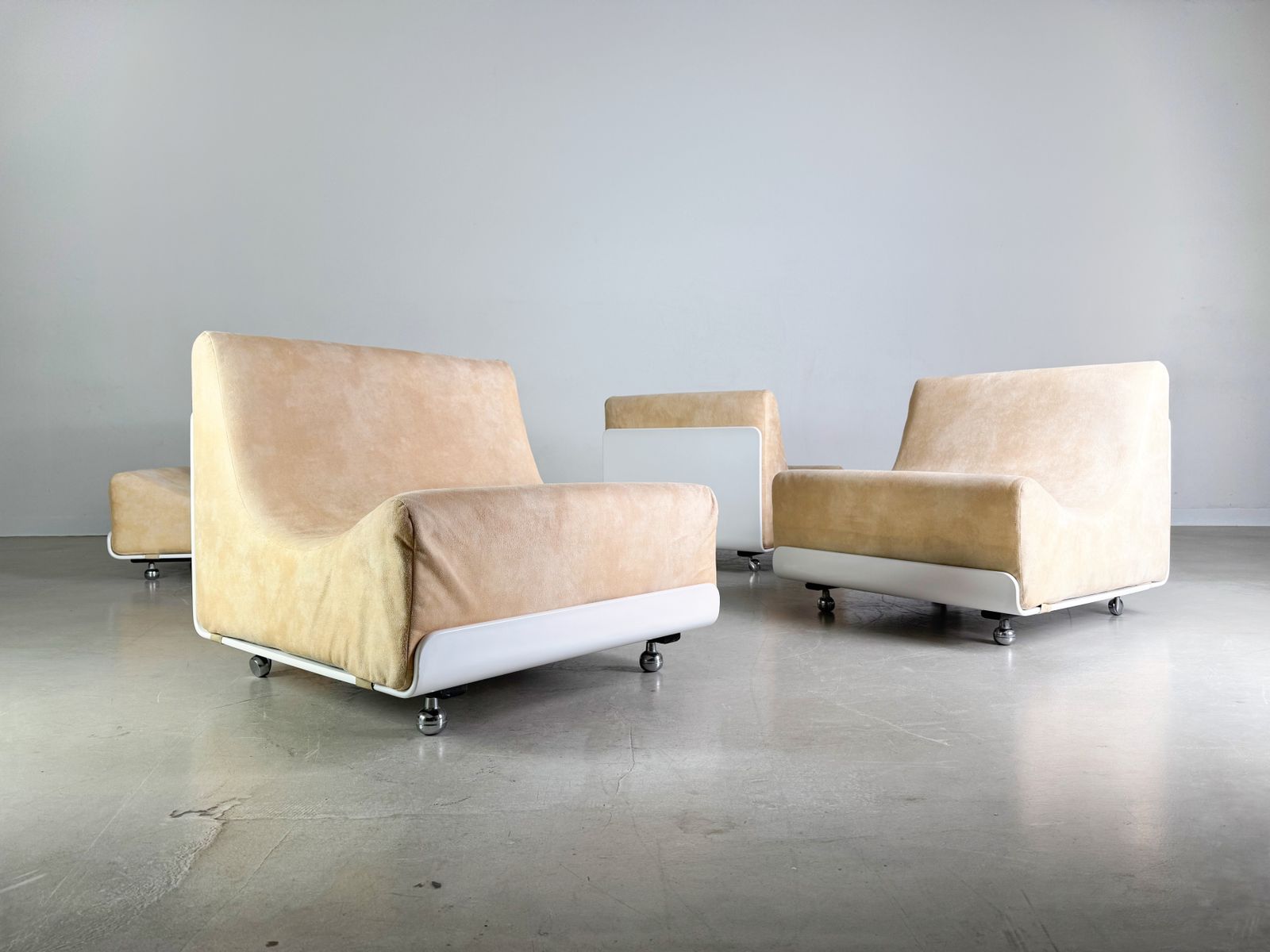Furniture Set Of 4 Cor Orbis Midcentury Sofa Modules Luigi Colani Space Age photo