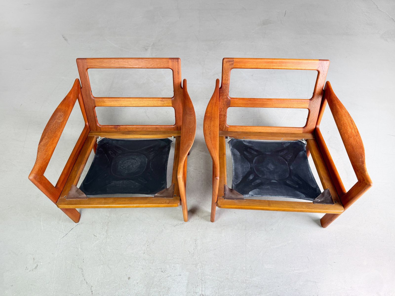photo for sale 2 Mid Century Armchairs Niels Eilersen Illum Wikkelsø Easy Chair Teak
