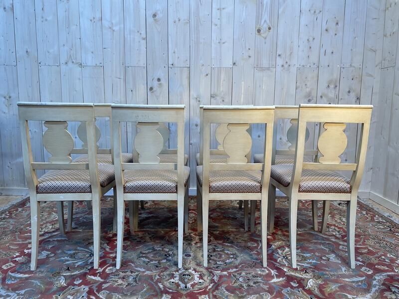 Suite De 8 Chaises Style Louis XVI   Directoire photo buy