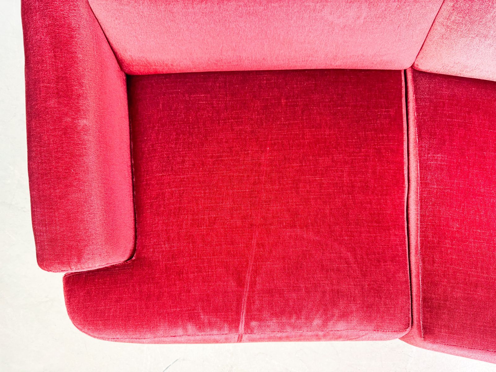 Mid Century Bank Vintage Sofa Jaren 1960 Rood Retro Fluweel photo furniture