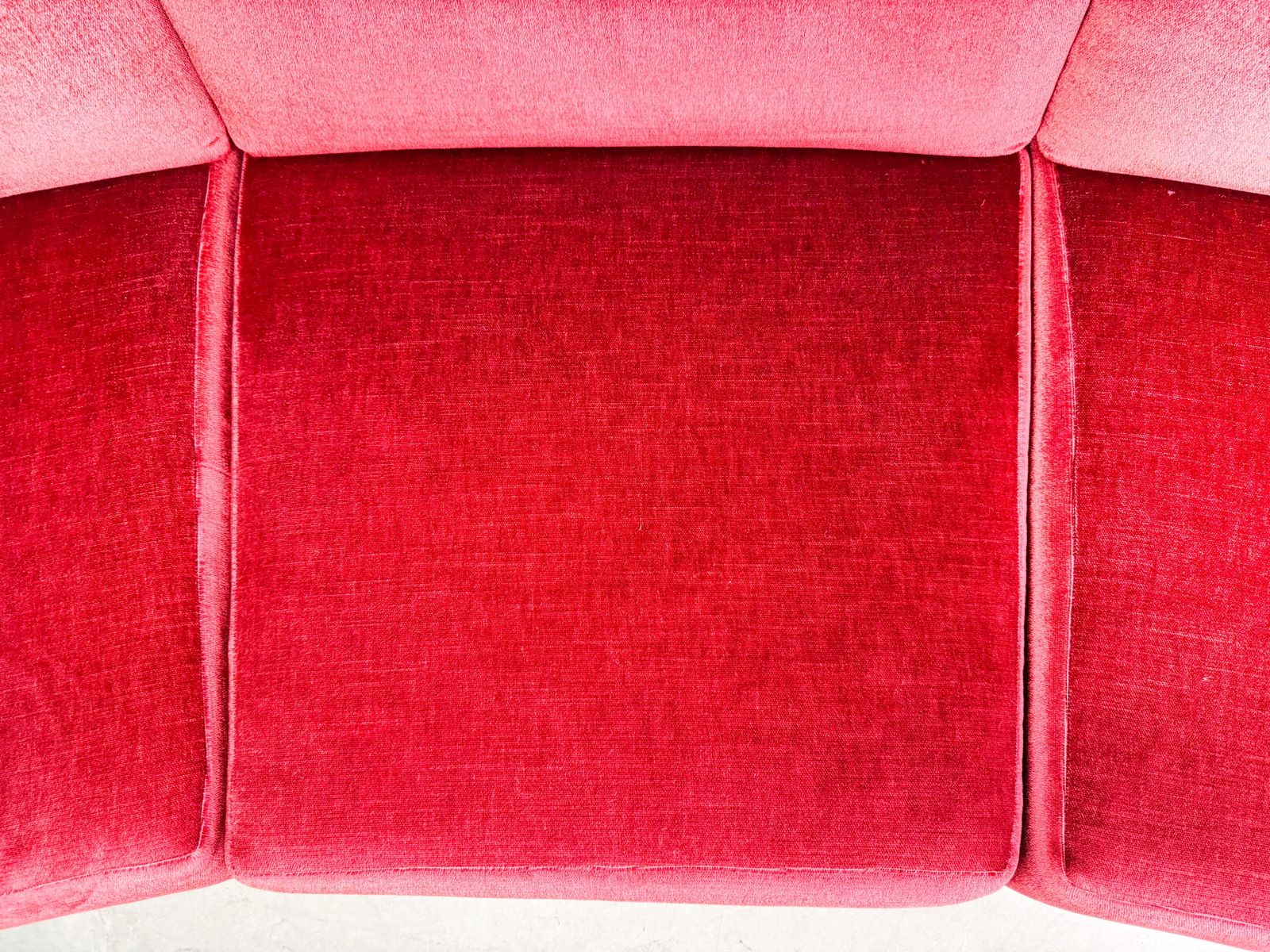 Mid Century Bank Vintage Sofa Jaren 1960 Rood Retro Fluweel photo buy