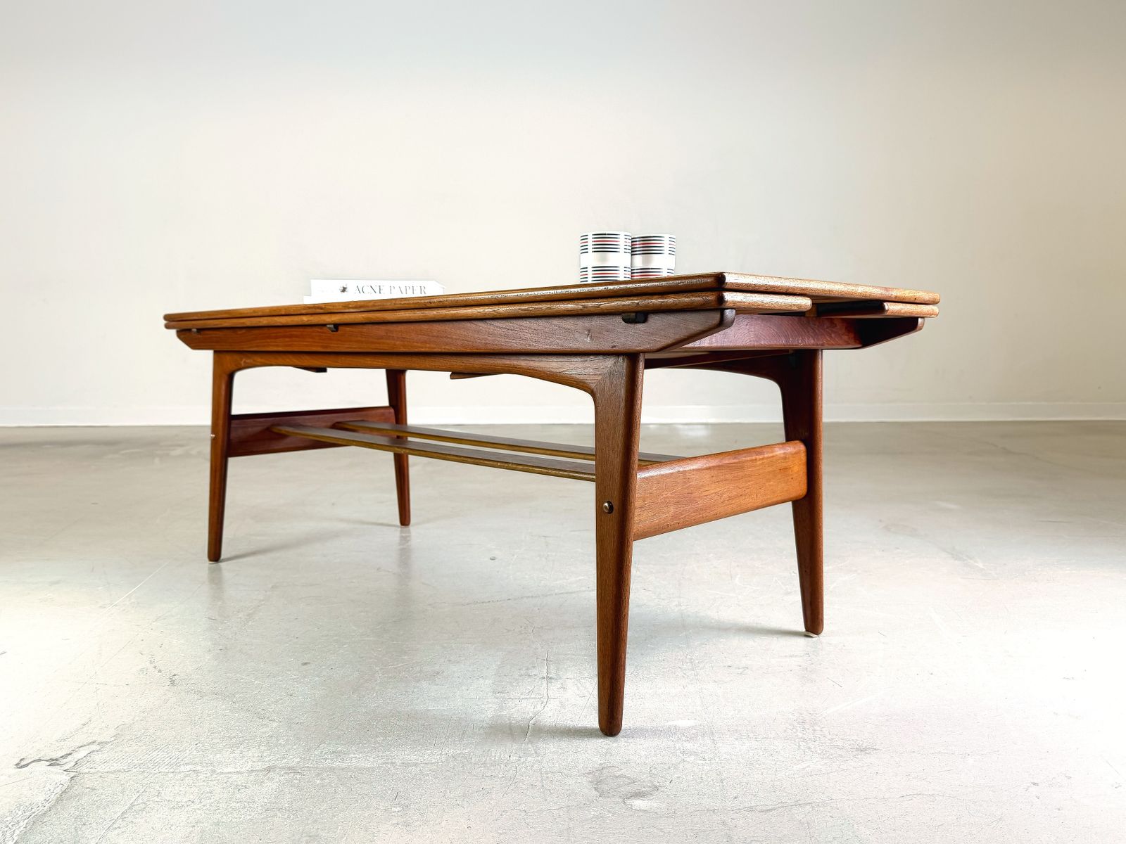 Mid Century Kai Kristiansen Elevator Coffee Table Trioh Teak photo Furniture