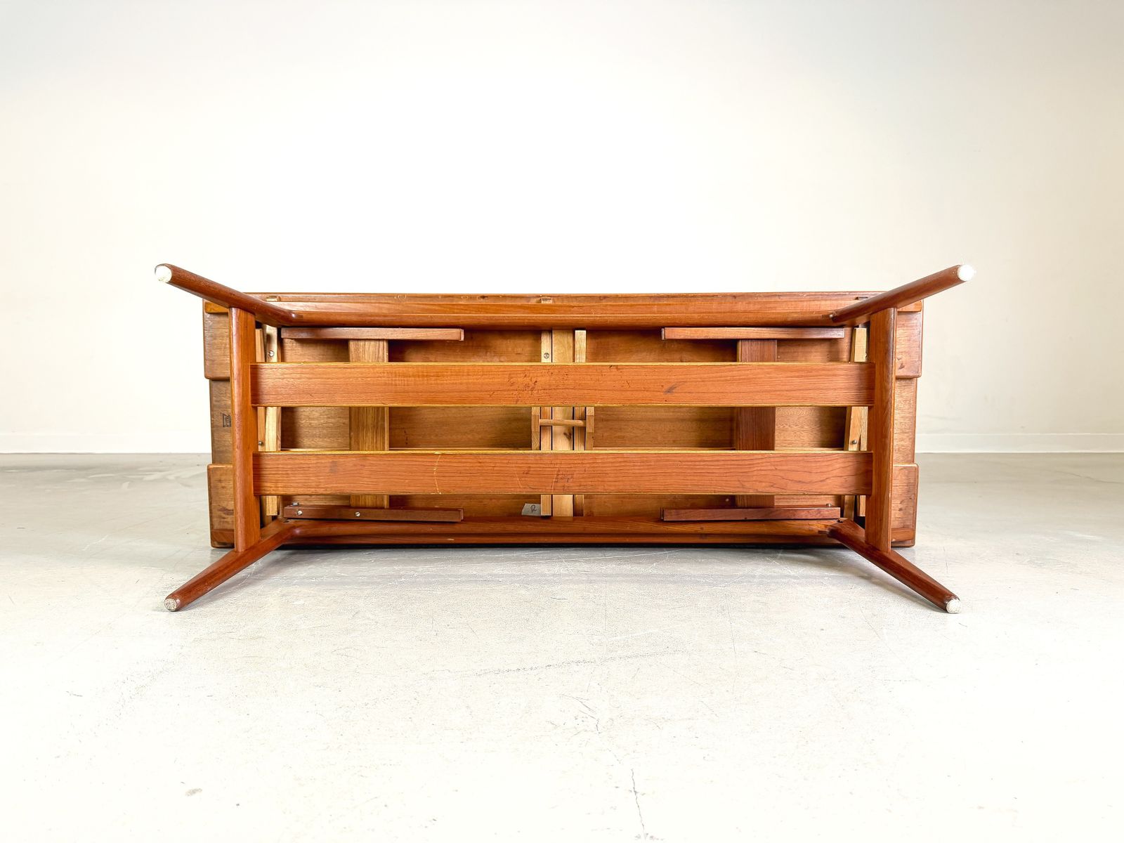 1290.0 Mid Century Kai Kristiansen Elevator Coffee Table Trioh Teak photo