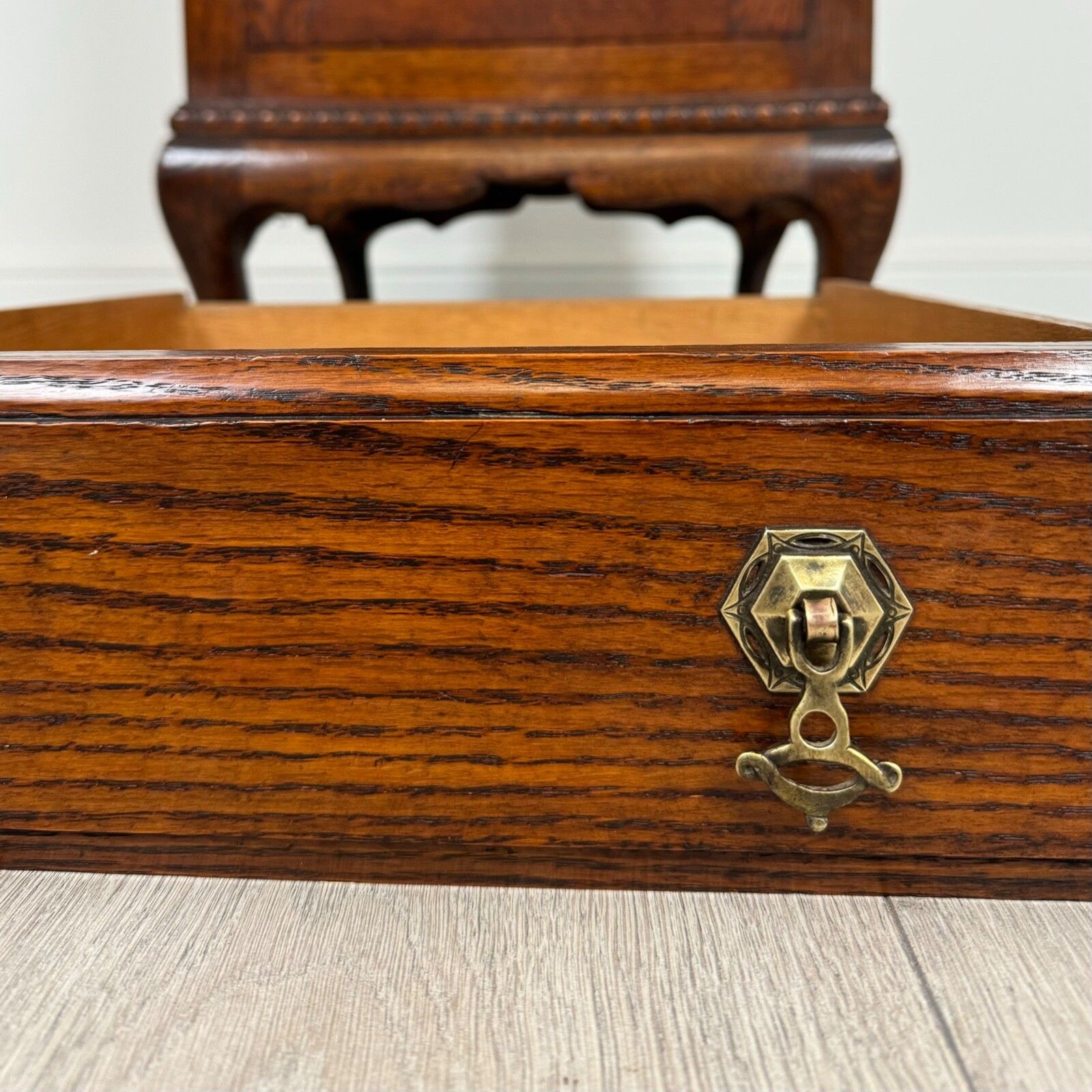 495.0 Antique 20th Century Unique Oak Cabinet Of Fine Quality photo