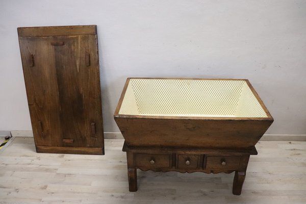 19th Century Cupboard In Poplar Wood photo vintage