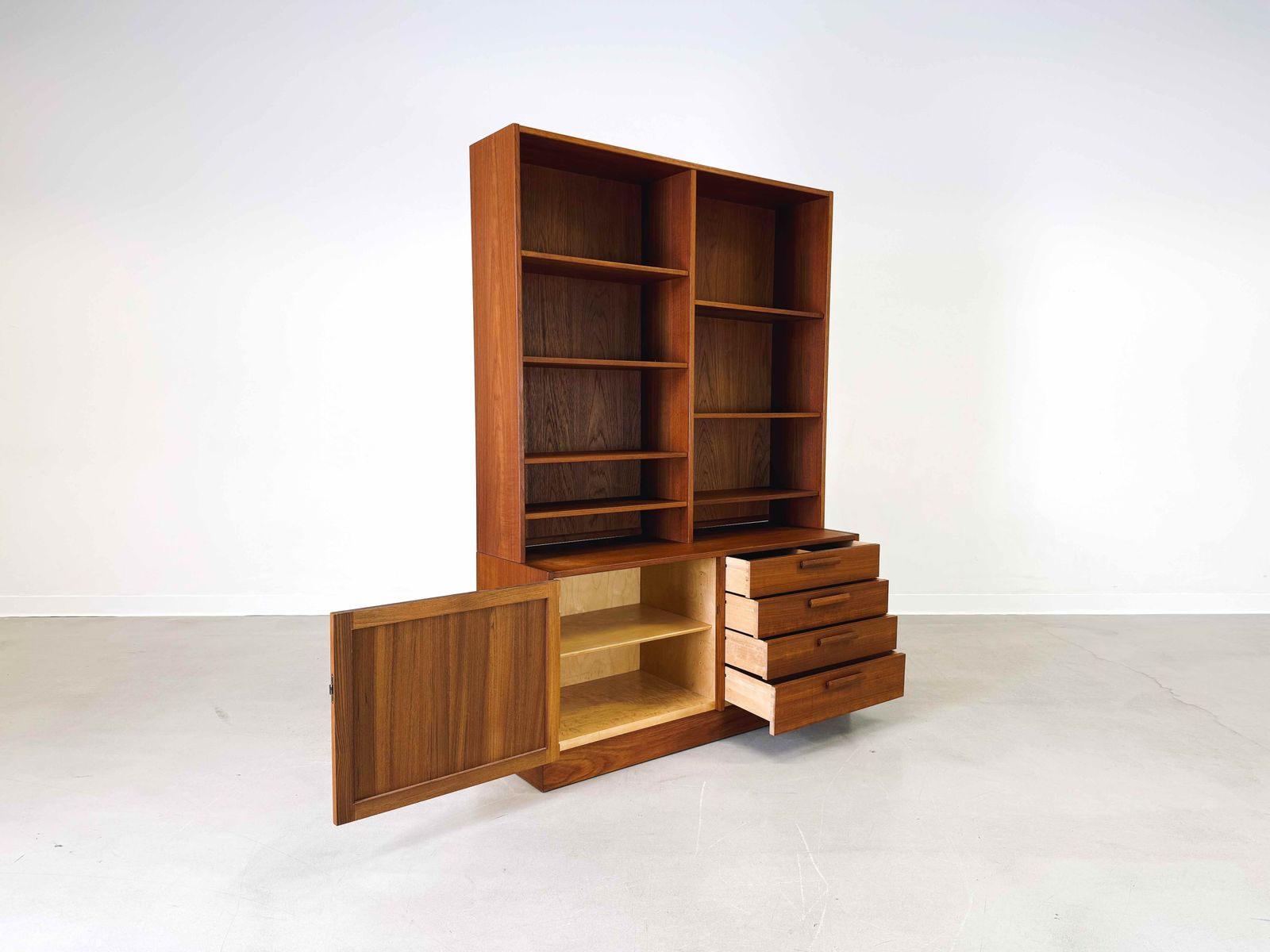 photo furniture Mid Century Bookcase Troeds Nils Jonsson Teak Sweden Domi Monté