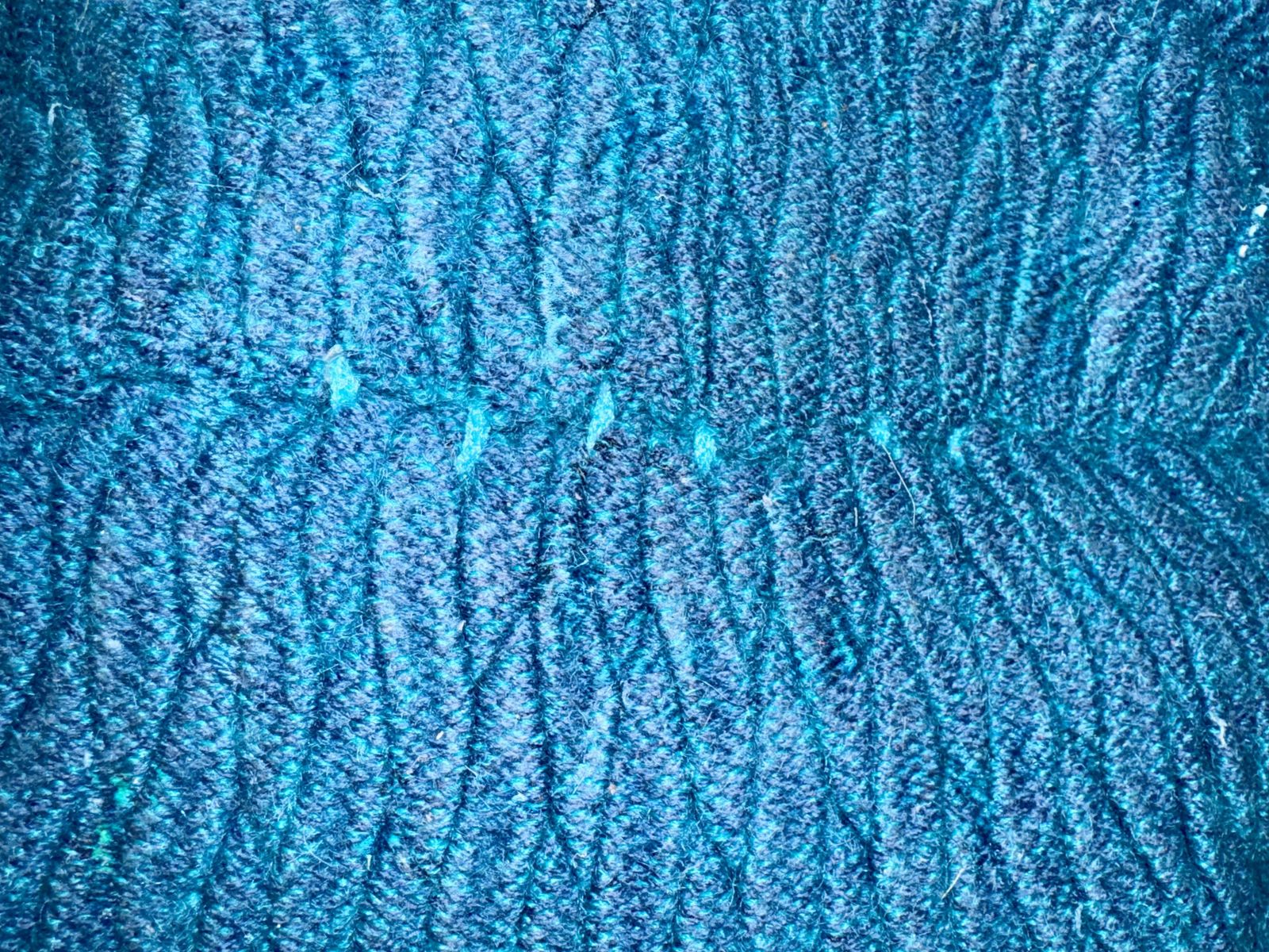 Rare Cosolis Pouf By Liset Van Der Scheer For Casalis – Teal Knitted Merino Wool Ottoman photo 500.0
