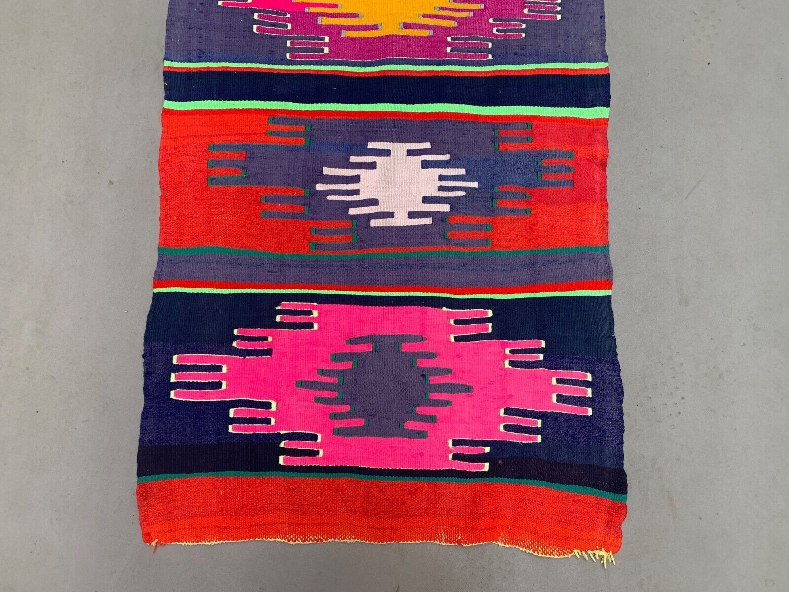 435.0 Old Turkish Narrow Kilim Runner 318x82 Cm Shabby Chic, Vintage Kelim photo