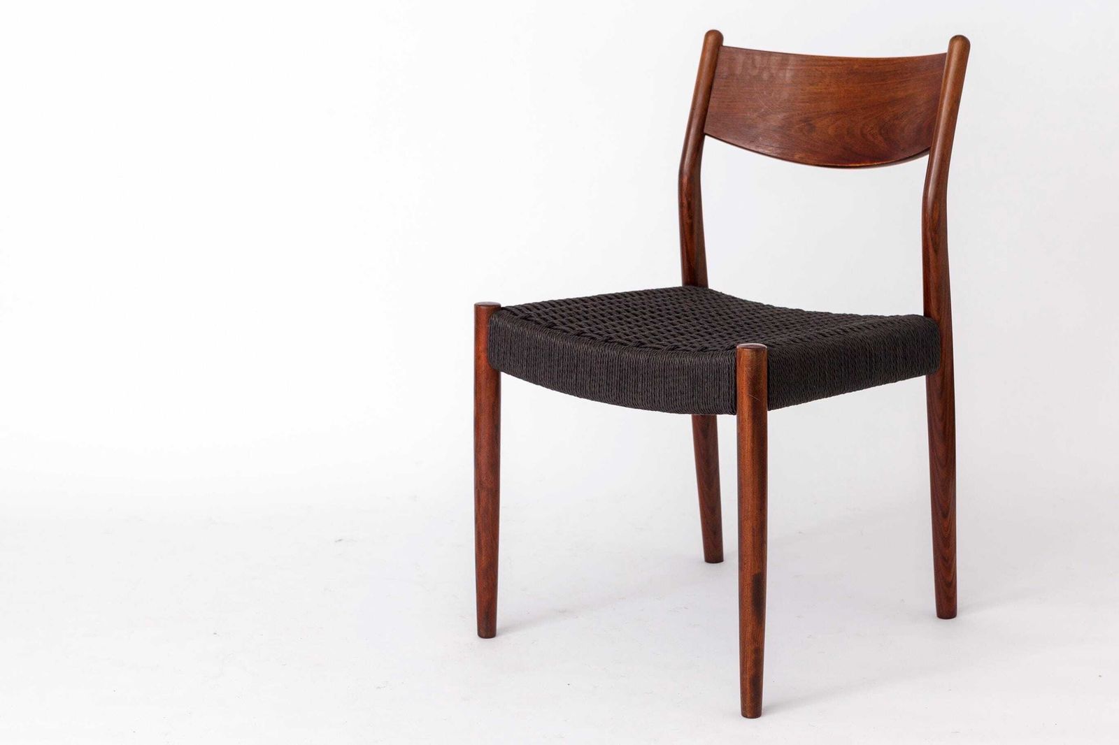 1 Of 2 Vintage Fristho Franeker Teak Chair With Danish Cord Weaving – 1960s Mid Century Modern Design