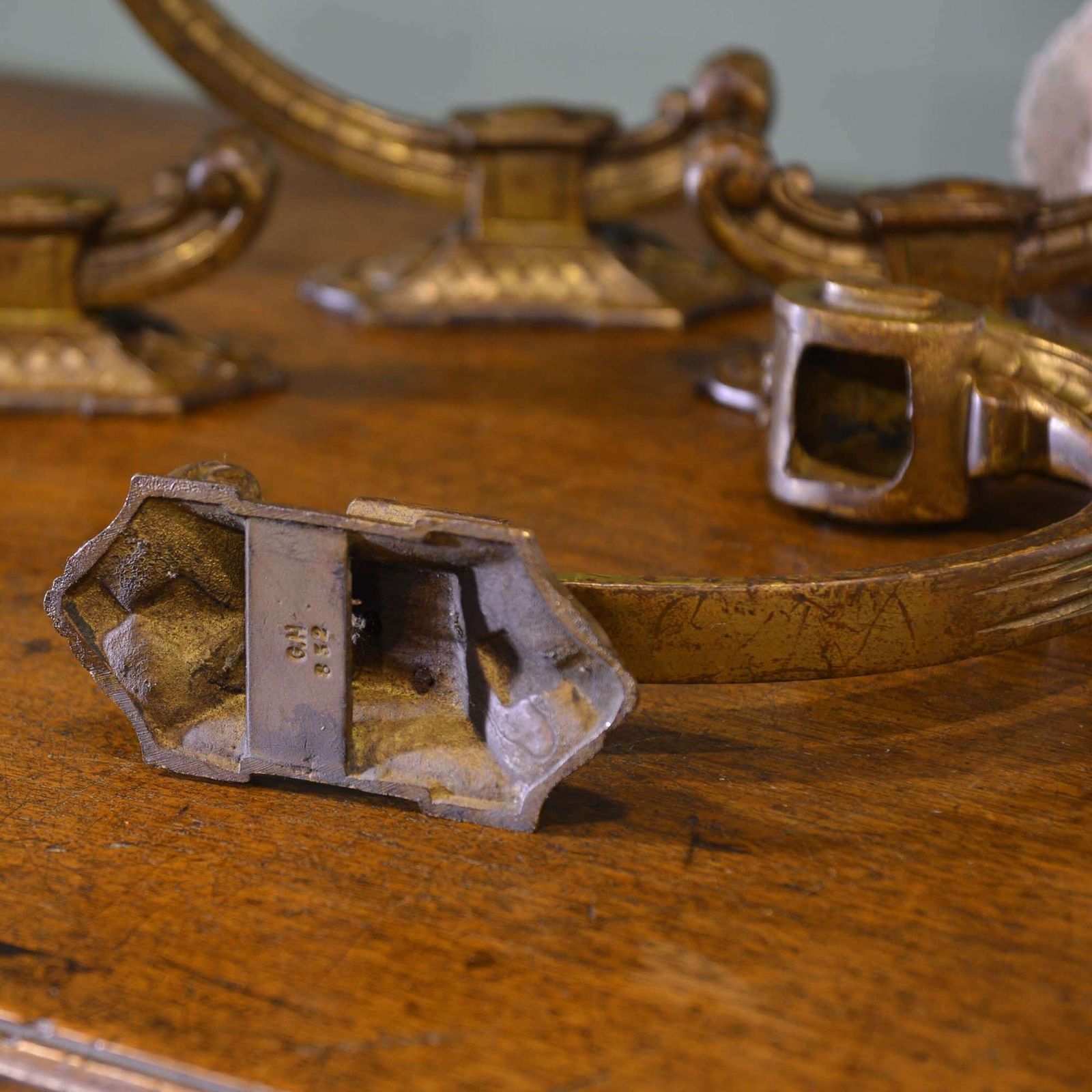Two Pairs Of French Ormolu Curtain Tie Backs photo 485.0