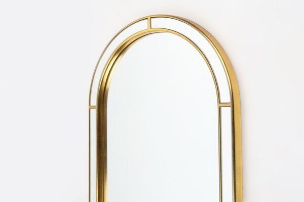 Large Facet Cut Mirror With Gilded Frame By Deknudt, 1960s photo buy