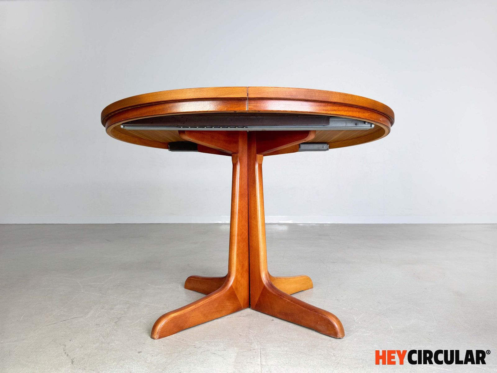 Mid Century Extendable Dining Table Vintage Danish Teak 1950s photo 990.0