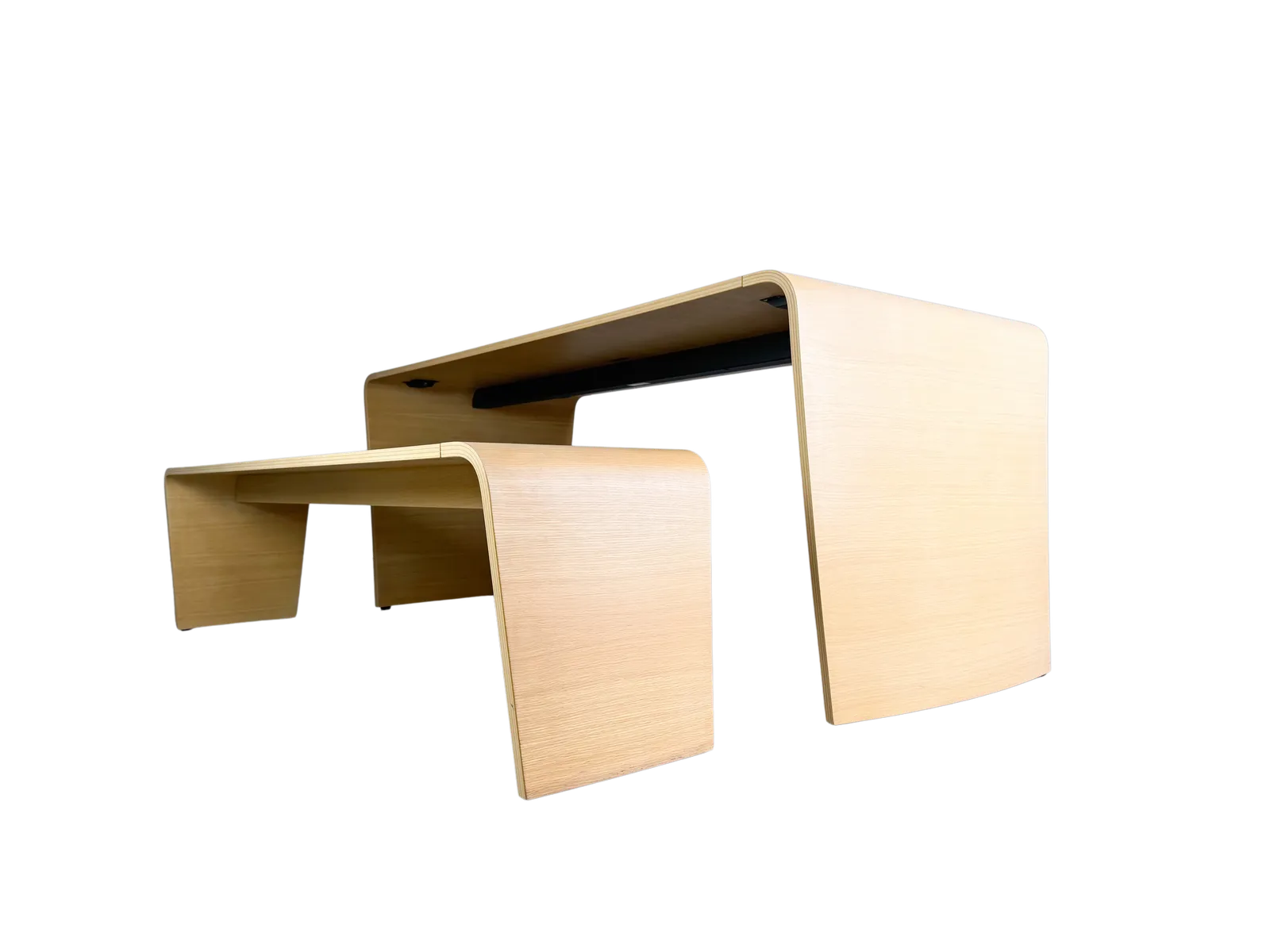 Set Of 2 Tables + Bench Brunner Jehs Laub Oak Design Table