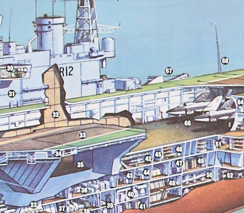 Hms Hermes, Lithograph By Laurence Dunn photo 246.0