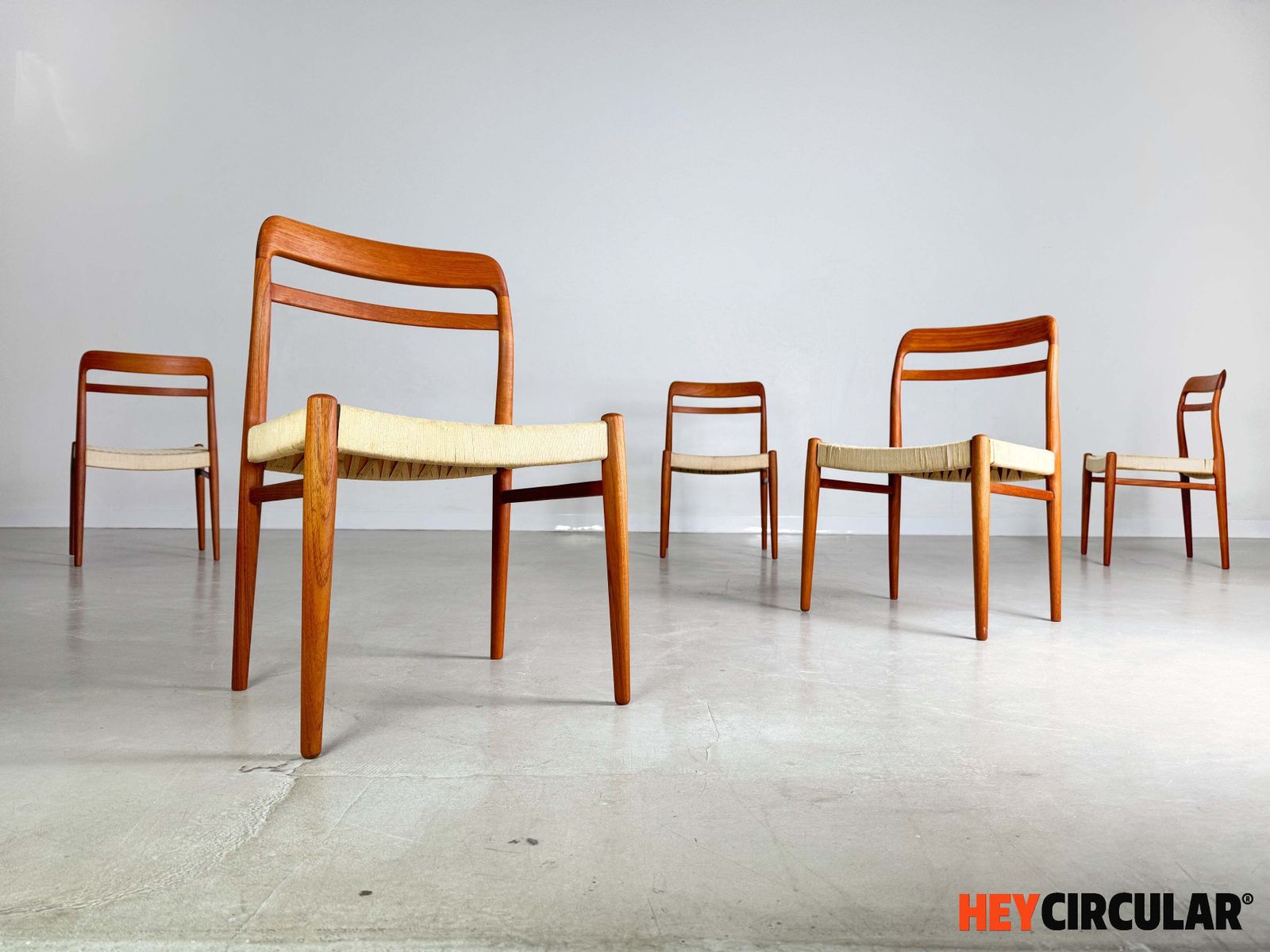 Set Of 5 Mid Century Chairs Gustav Bahus Alf Aarseth photo furniture