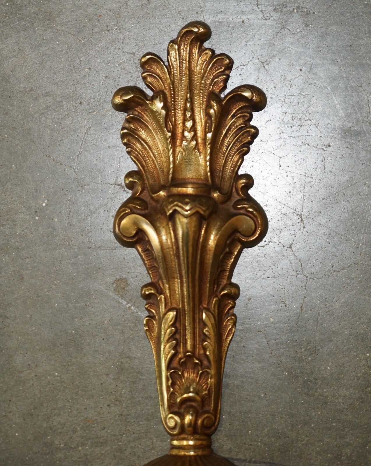 Wide Pair Of Stunning Antique French 1920's Bronzed Candle Sconce Wall Lights photo Lighting