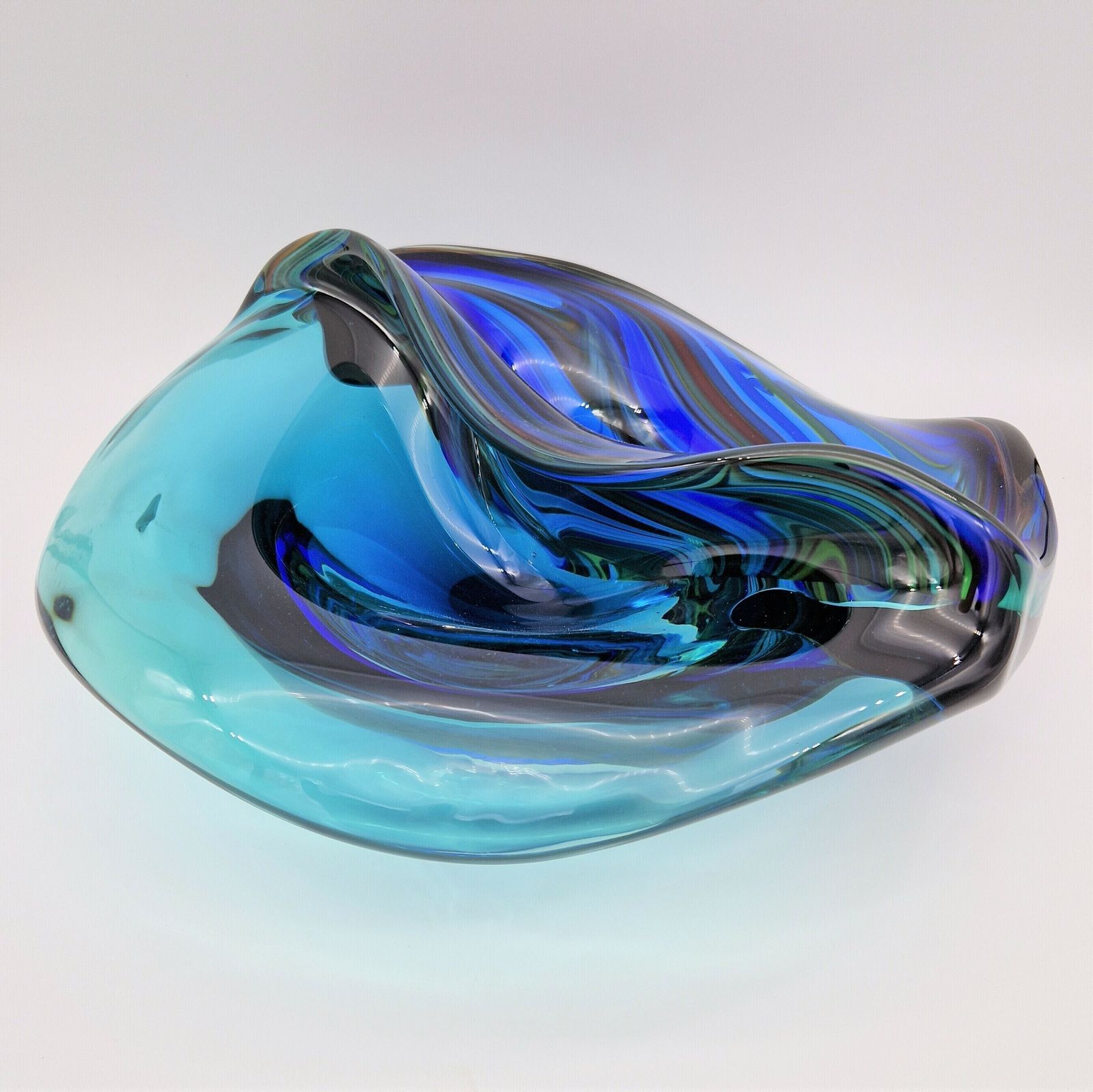 Extremley Rare. Big Murano Bowl With 15 Kilos By Davise Dona. 1980   1985 (41 X 44 Cm) photo furniture