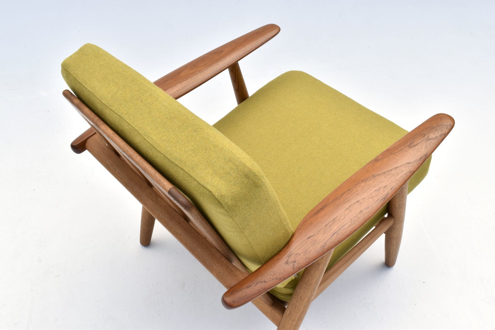 Hans Wegner Ge240 Oak & Teak Cigar Chair For Getama photo vintage