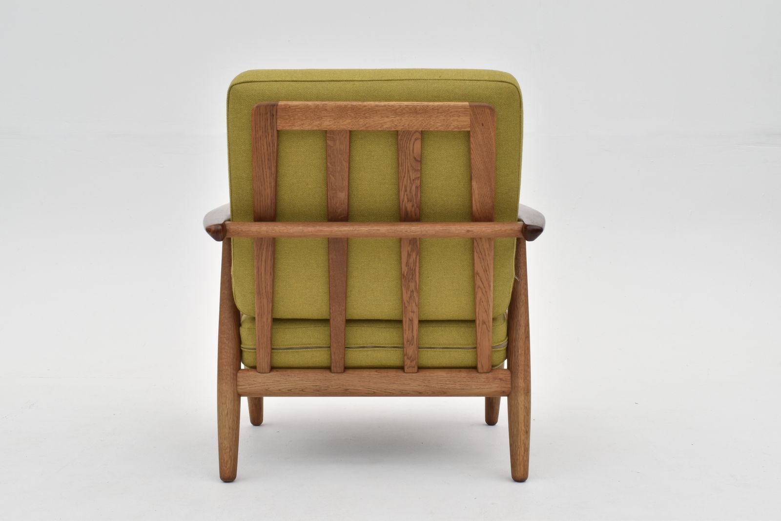 Hans Wegner Ge240 Oak & Teak Cigar Chair For Getama photo vintage