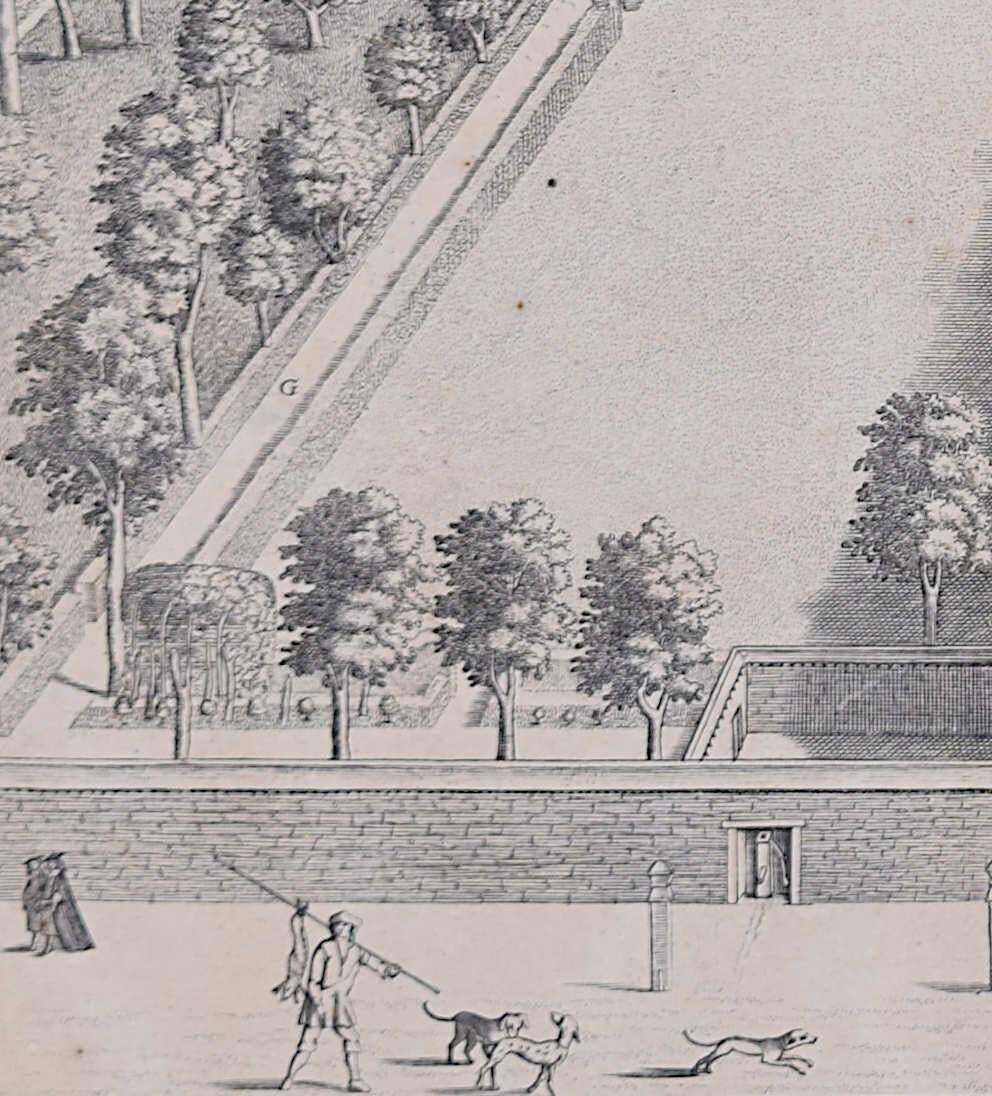 Sidney Sussex College, Cambridge Engraving By David Loggan 1690 photo Art