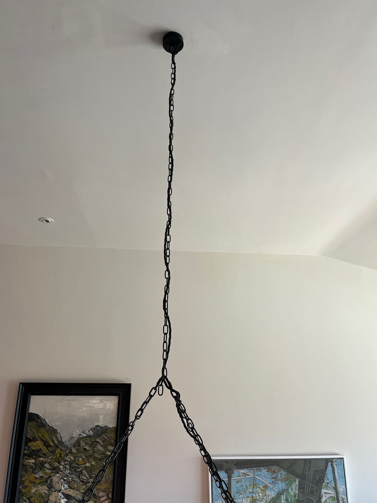 Upcycled Agricultural Chandelier, Wired For Bulbs. Perfect For Barn/Large Space. photo furniture