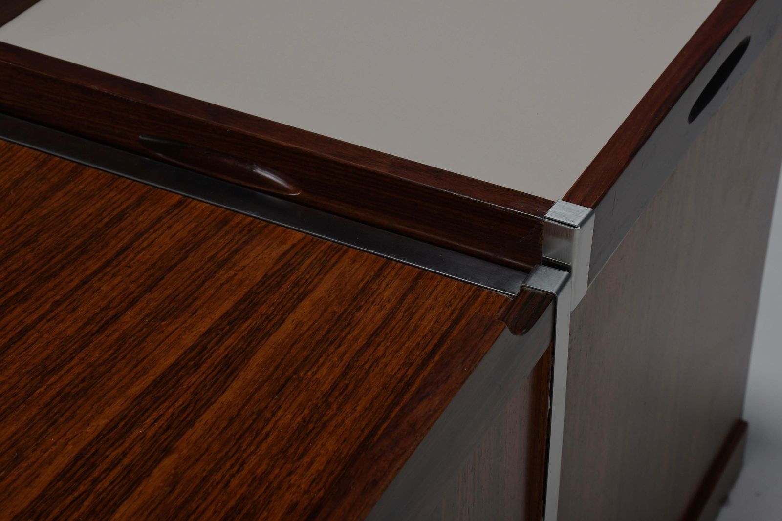 photo furniture Modular Wood And Metal Bar Table By Luigi Sormani For Fiarm, Italy 1960s