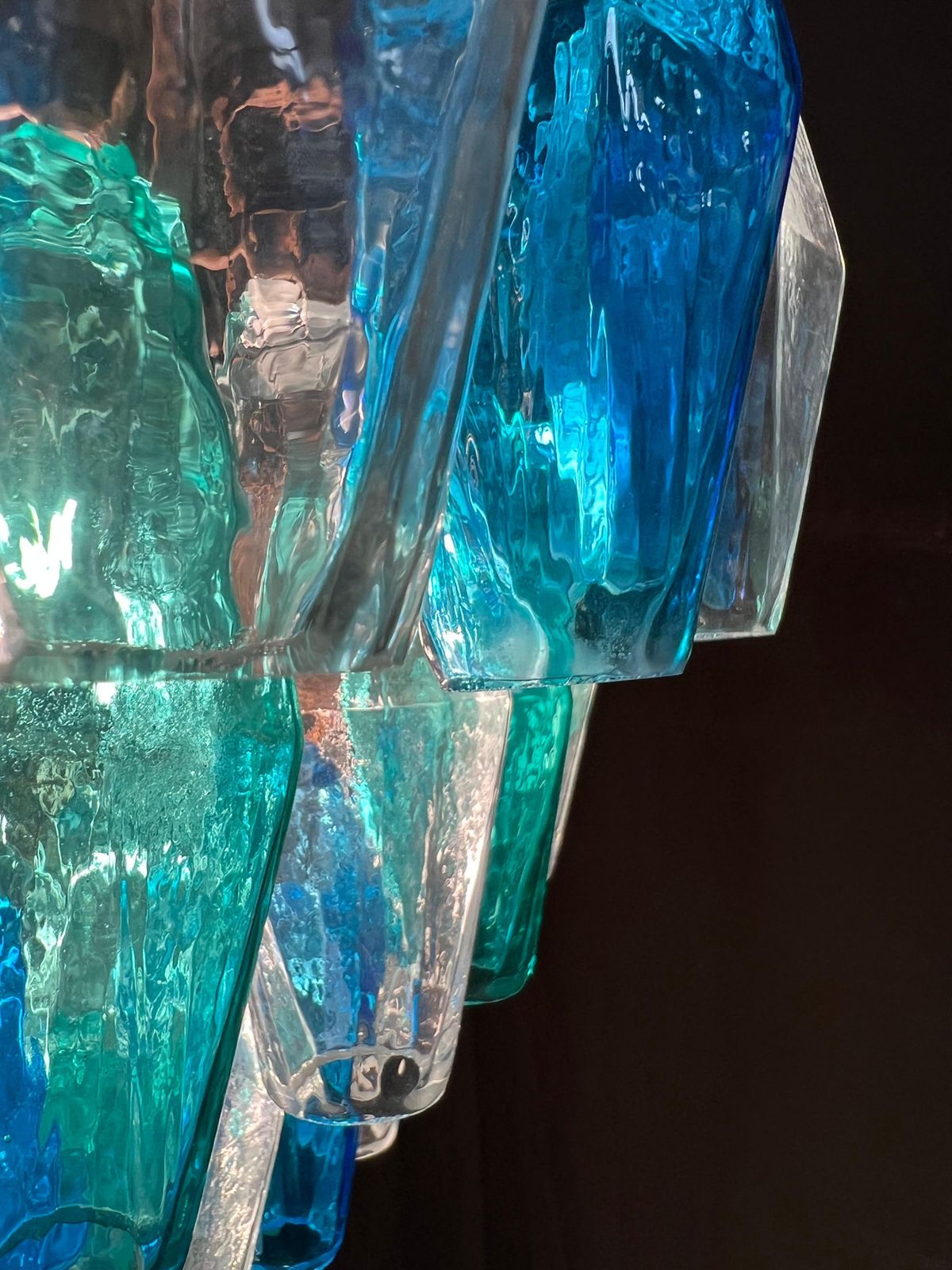 photo vinterior Huge Poliedri Chandelier By Valentina Planta. Murano