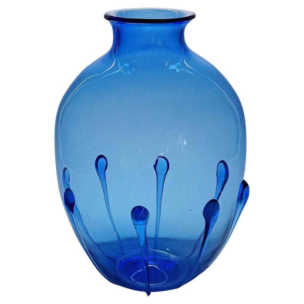 Large Vetro Soffiato Glass Vase By Vittorio Zecchin Attr. Murano 1924
