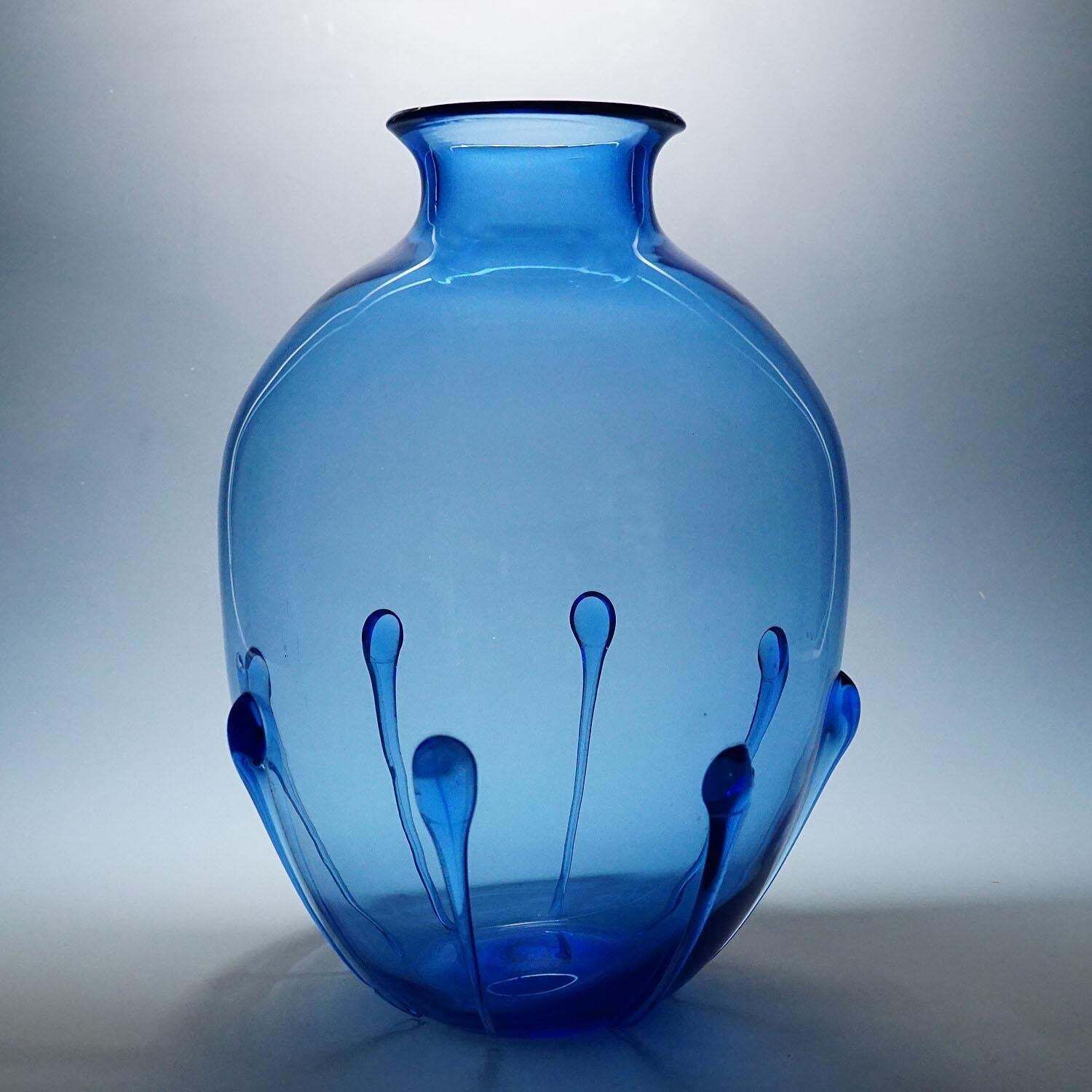 Large Vetro Soffiato Glass Vase By Vittorio Zecchin Attr. Murano 1924 photo furniture