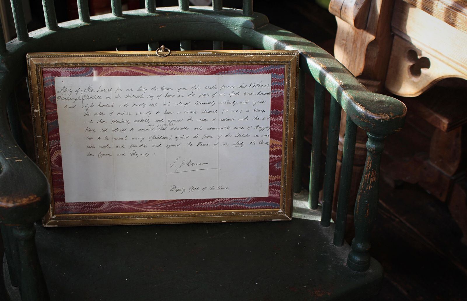 19th Century Police Report Buggery With A Horse 1871 William Prudice Curio photo buy