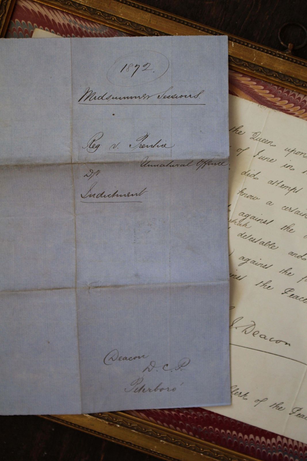 Home Decor 19th Century Police Report Buggery With A Horse 1871 William Prudice Curio photo