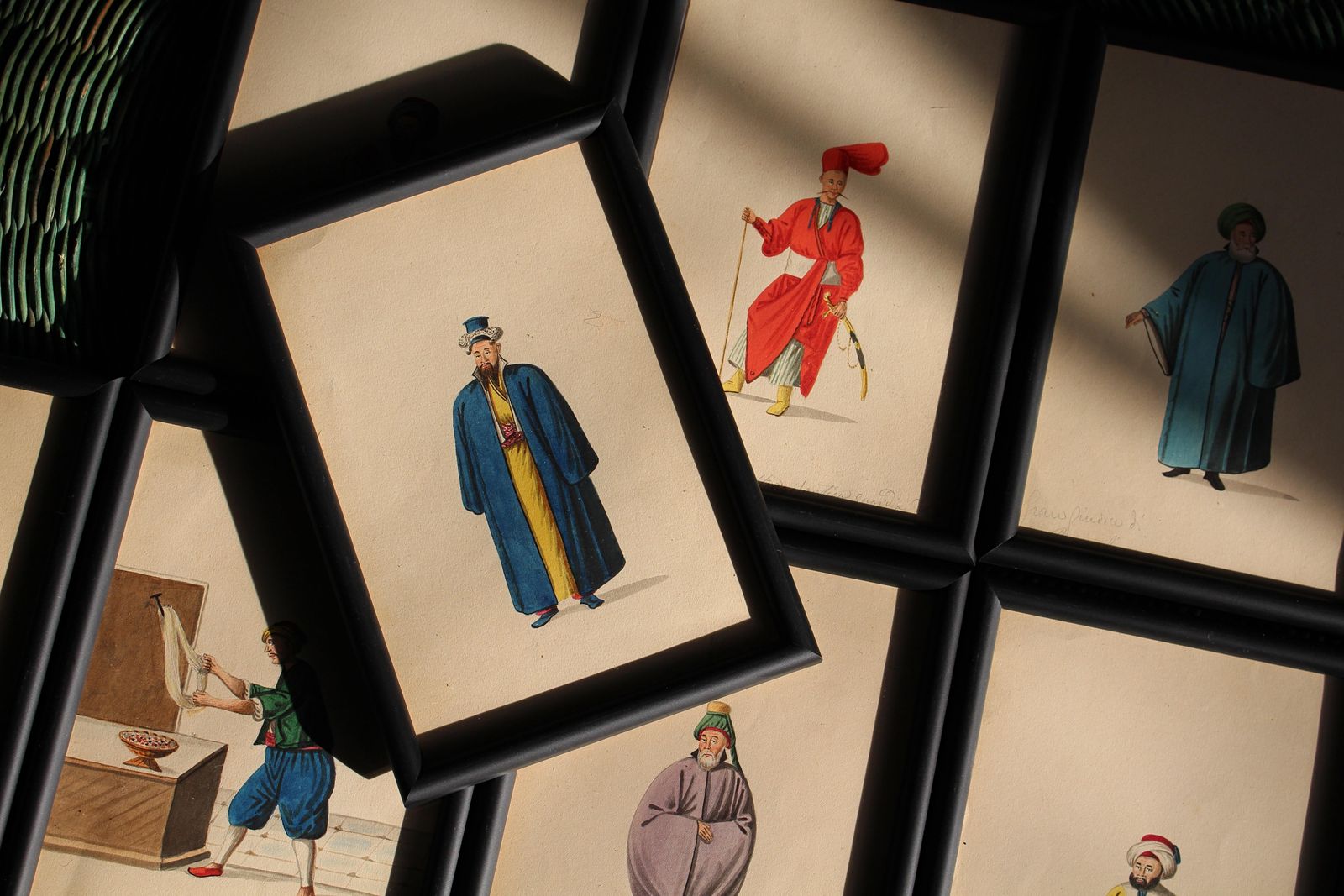 photo furniture Eight 19th Century Italian School Watercolours Turkish & Eastern Portraits