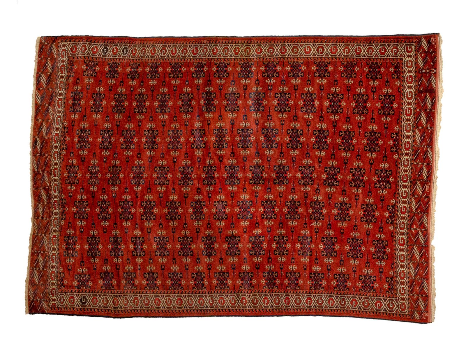 photo for sale Antique Turkmen Yamoud Carpet 293x202cm