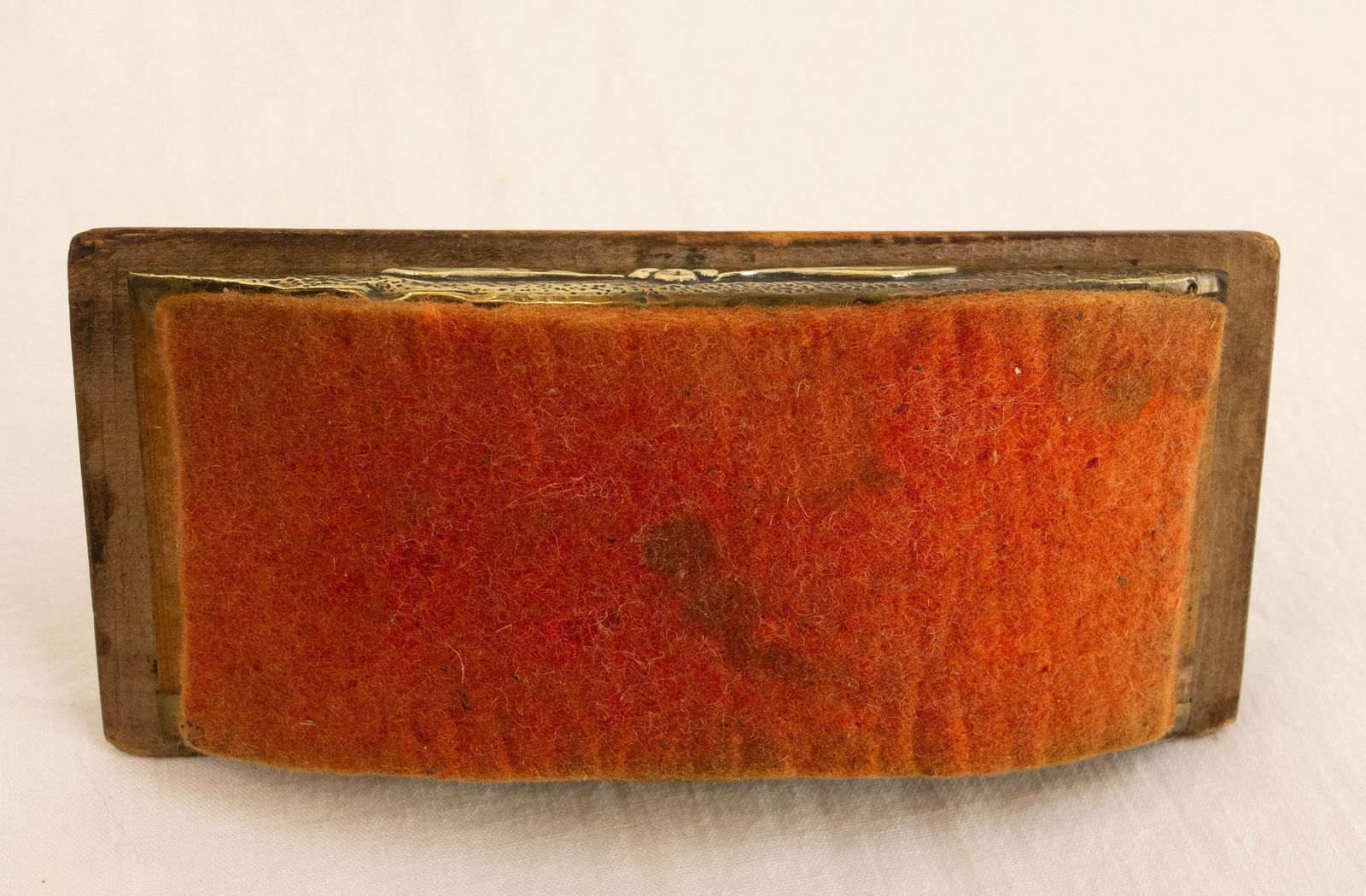 French Copper & Wood Desk Art Nouveau Ink Blotter, Circa 1920 photo buy